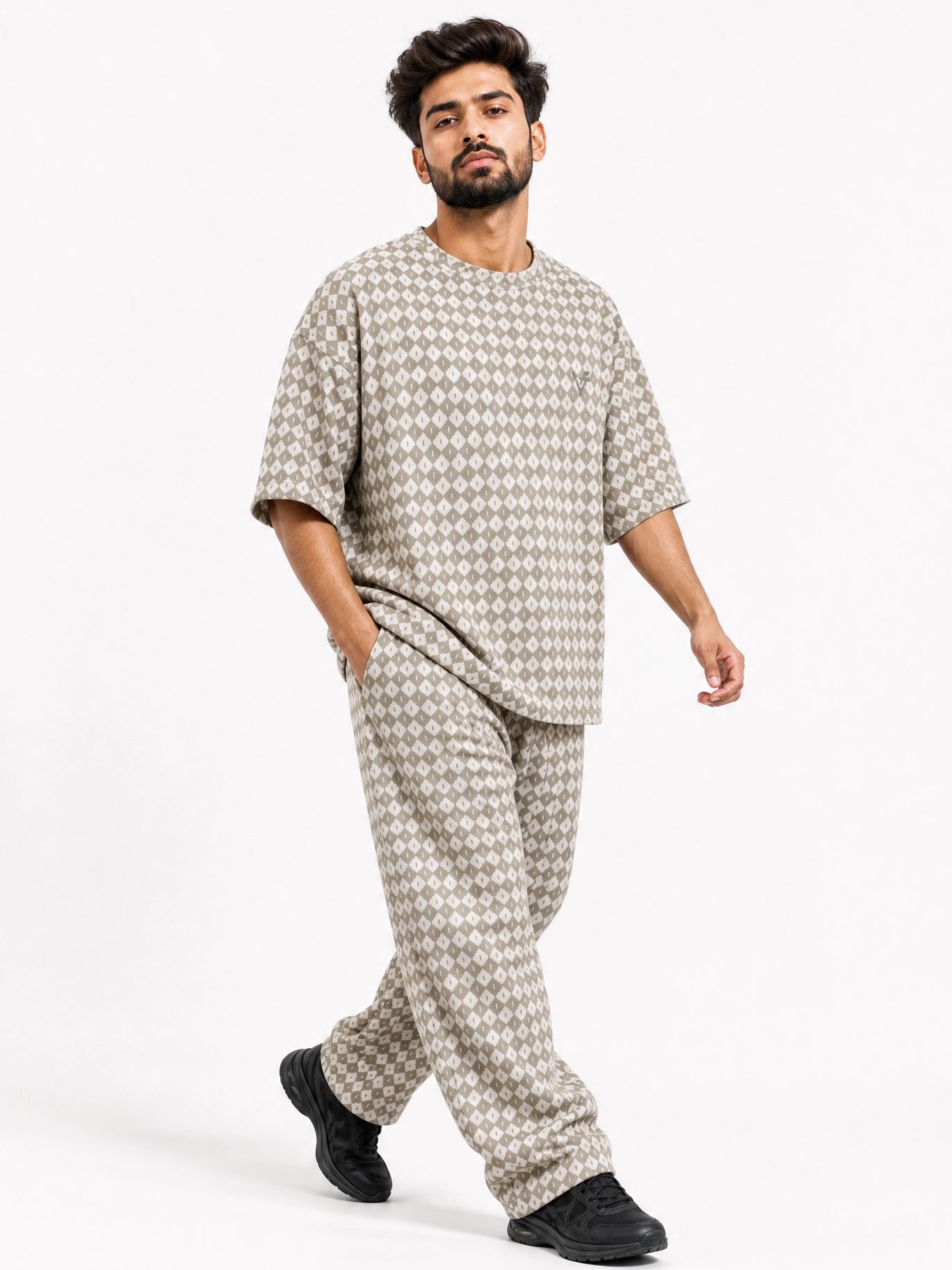 Cotton Printed Oversized Outfit Set
