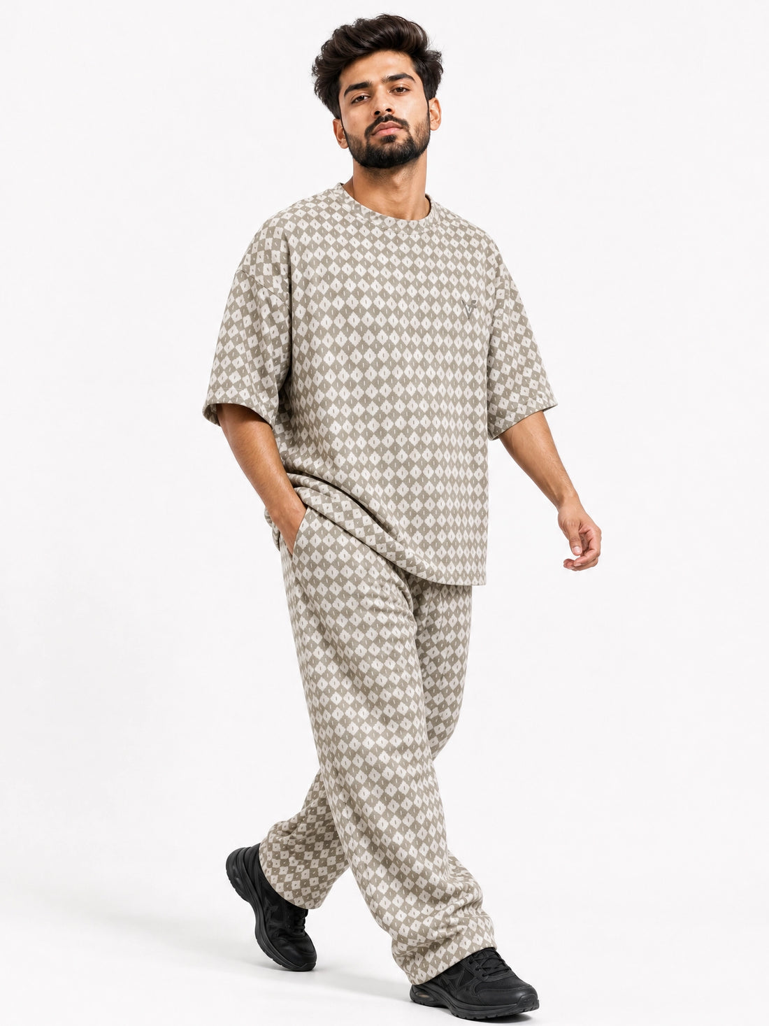 Cotton Printed Oversized Outfit Set