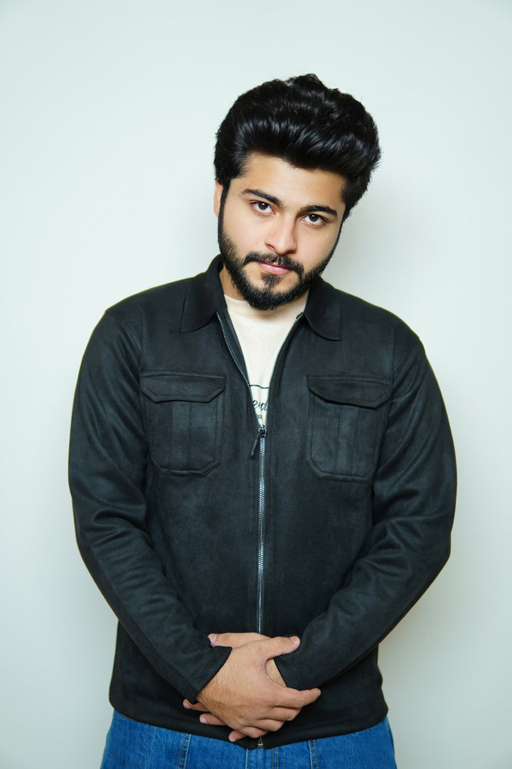 Veluxe Black Suede Jacket