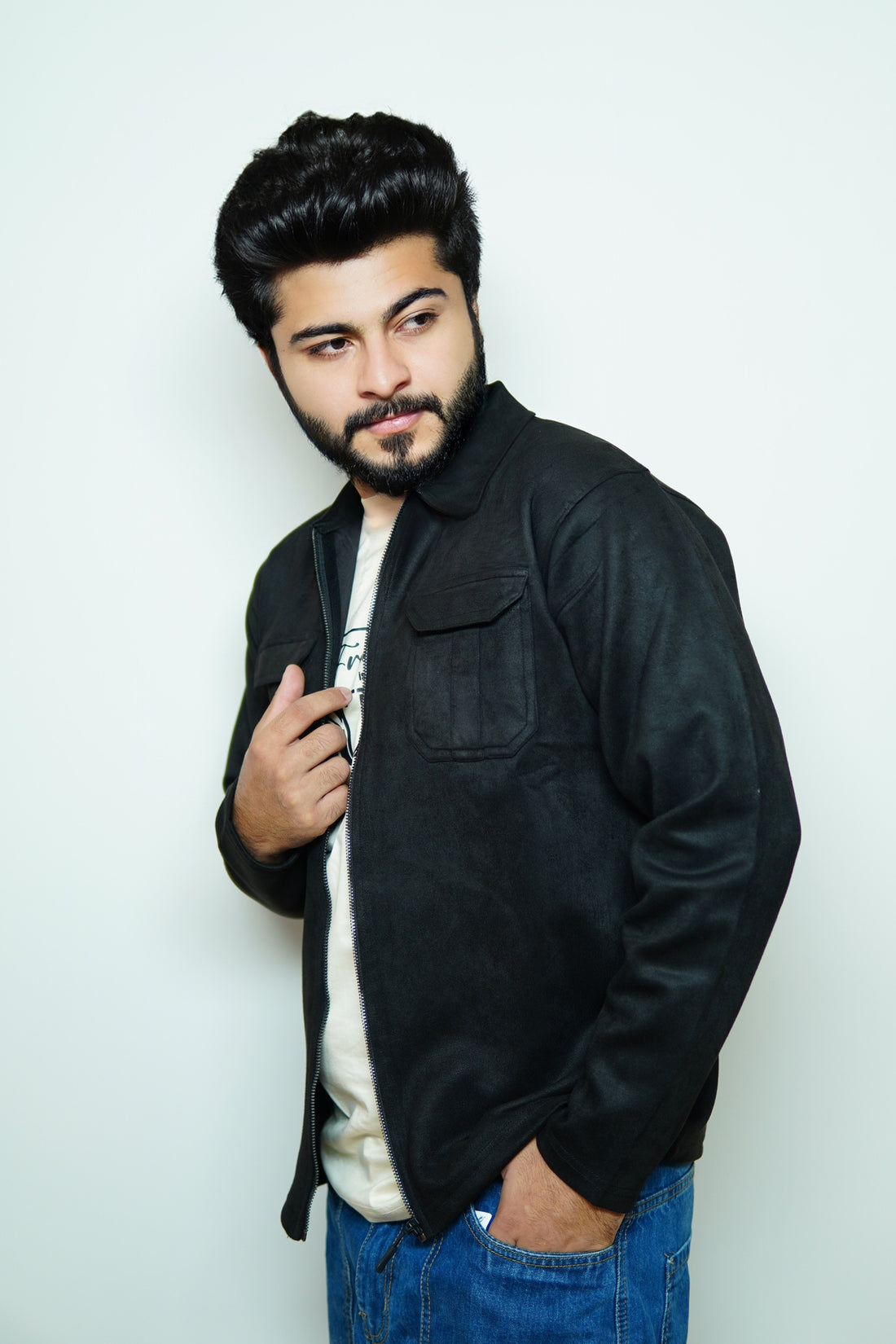 Veluxe Black Suede Jacket