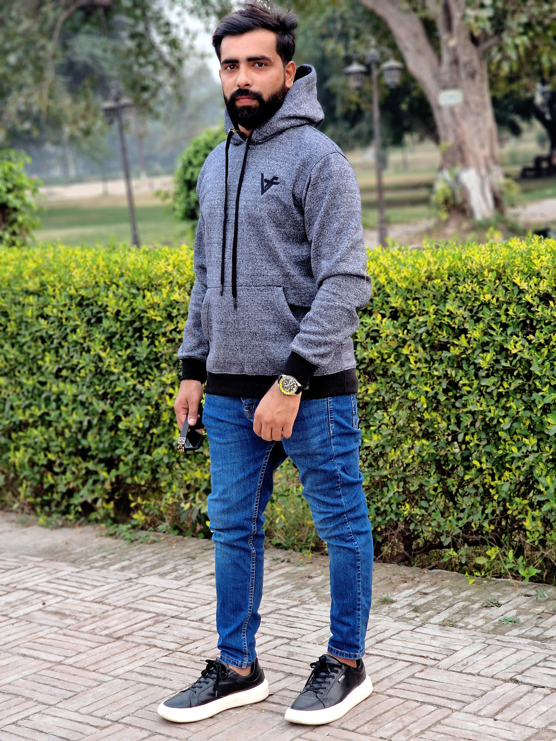 Black & Grey Hoodie