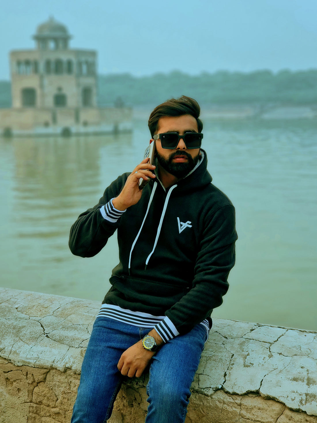 Black Winter Hoodie by Vogue Fashions