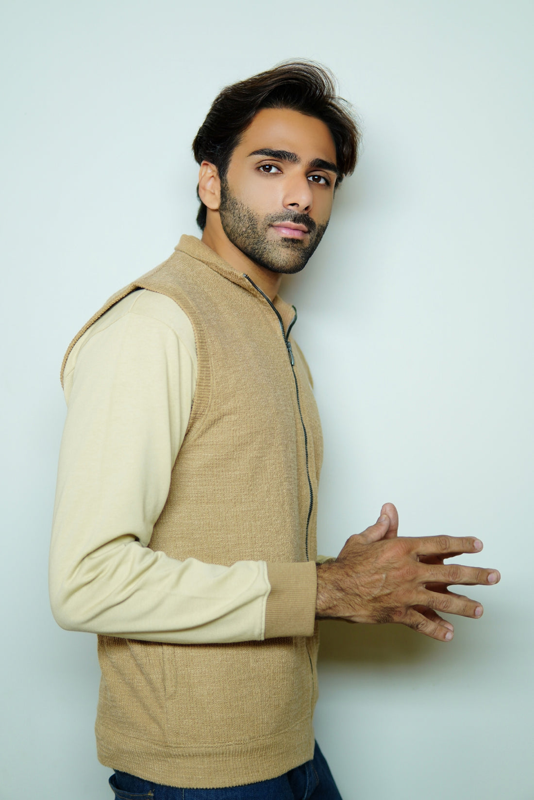 Classic Camel Textured S/L Jacket