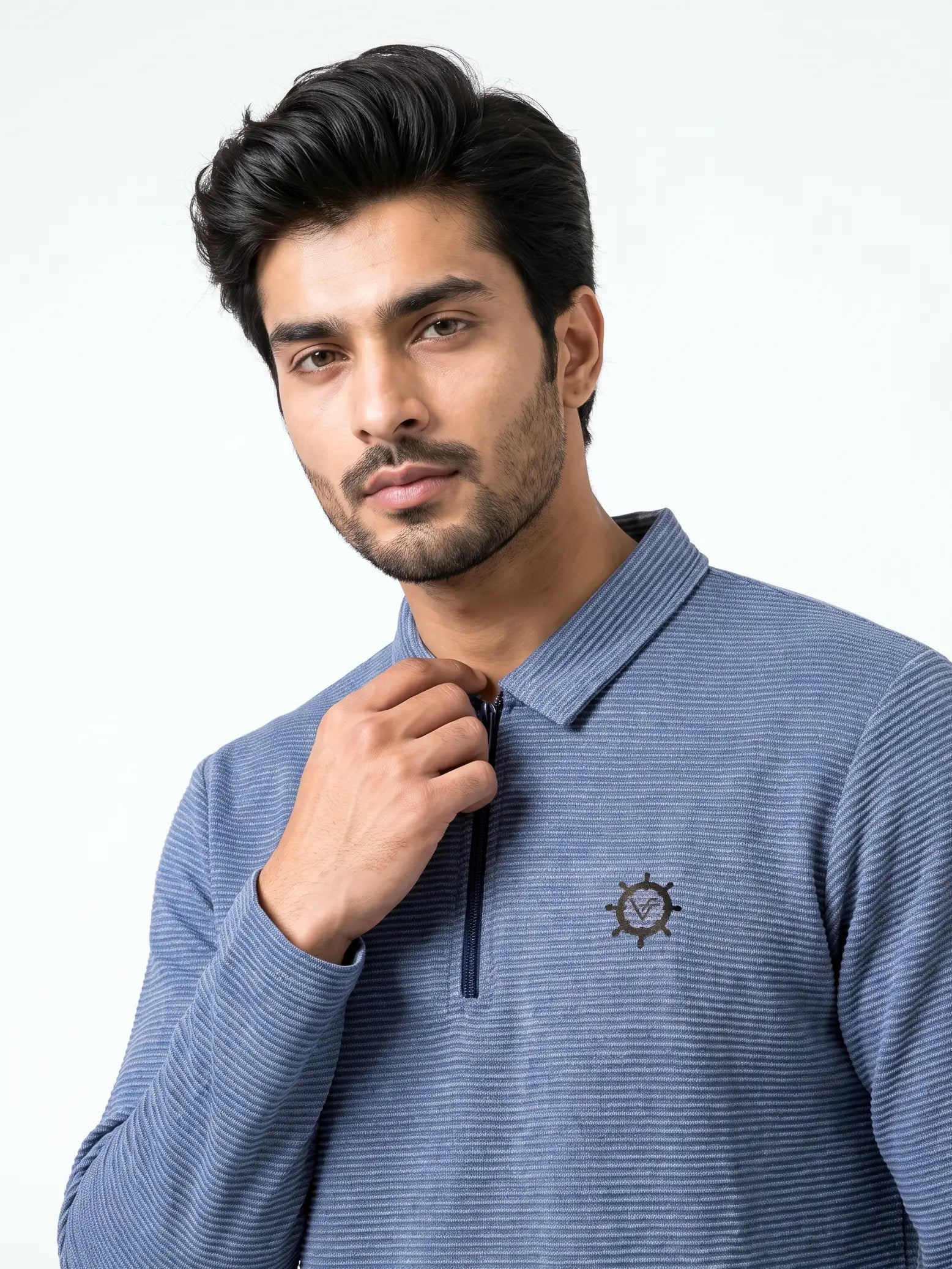 Winter Stripe Quarter-Zip Co-Ord Set
