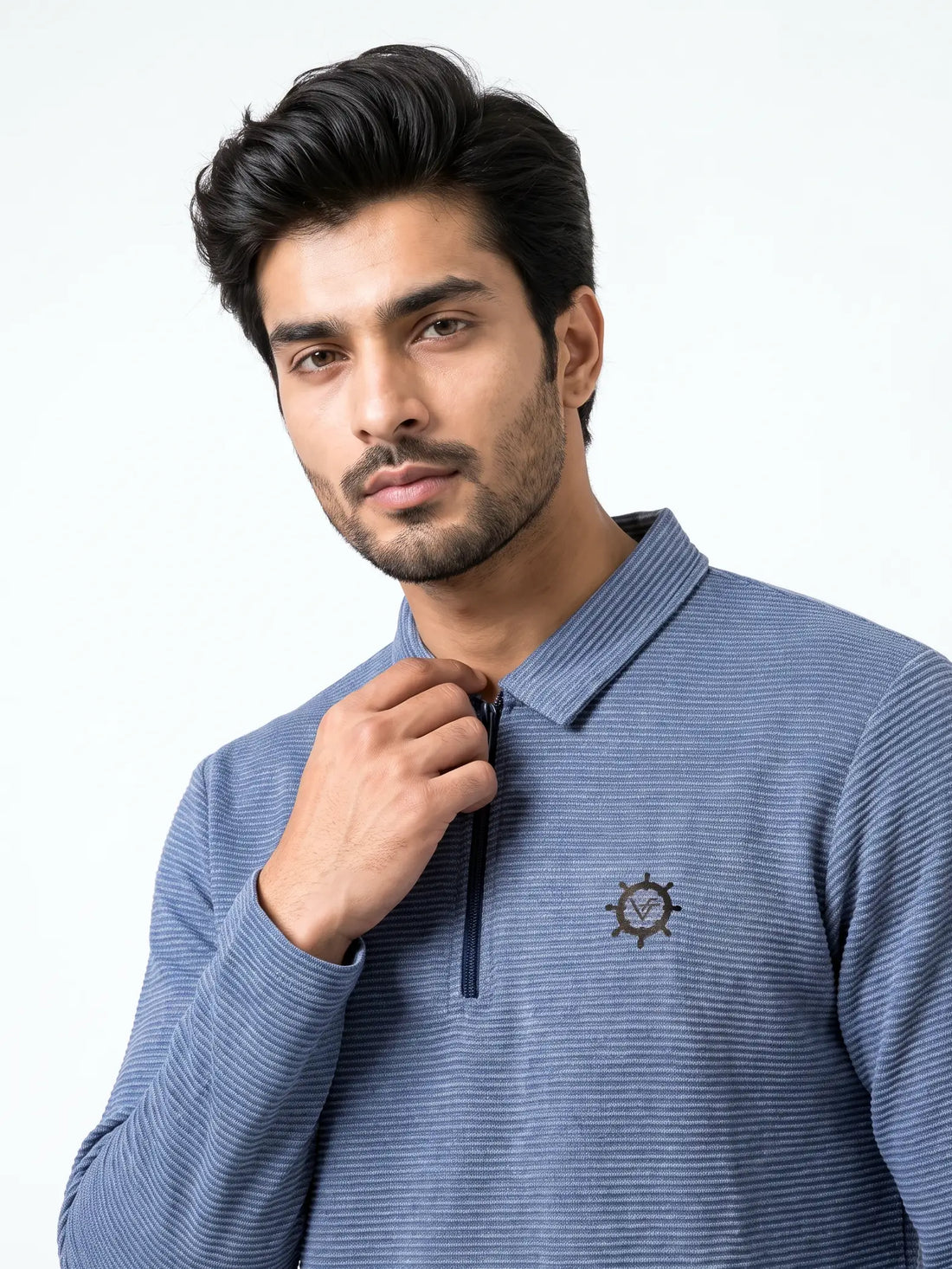 Winter Stripe Quarter-Zip Co-Ord Set
