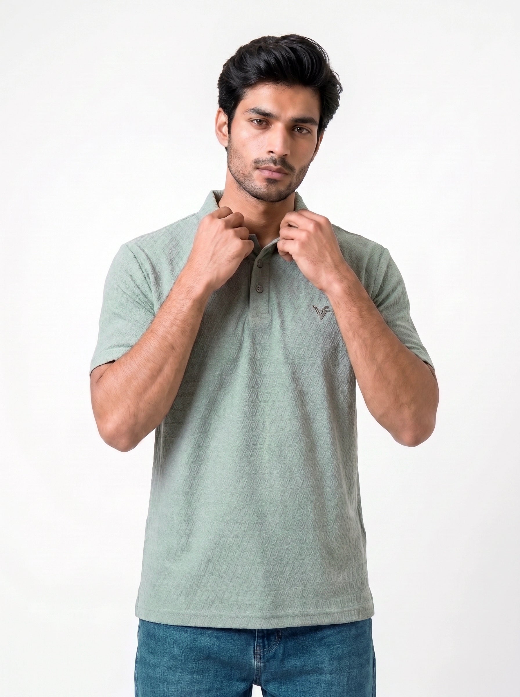 Elite Imported Cotton Textured Polo