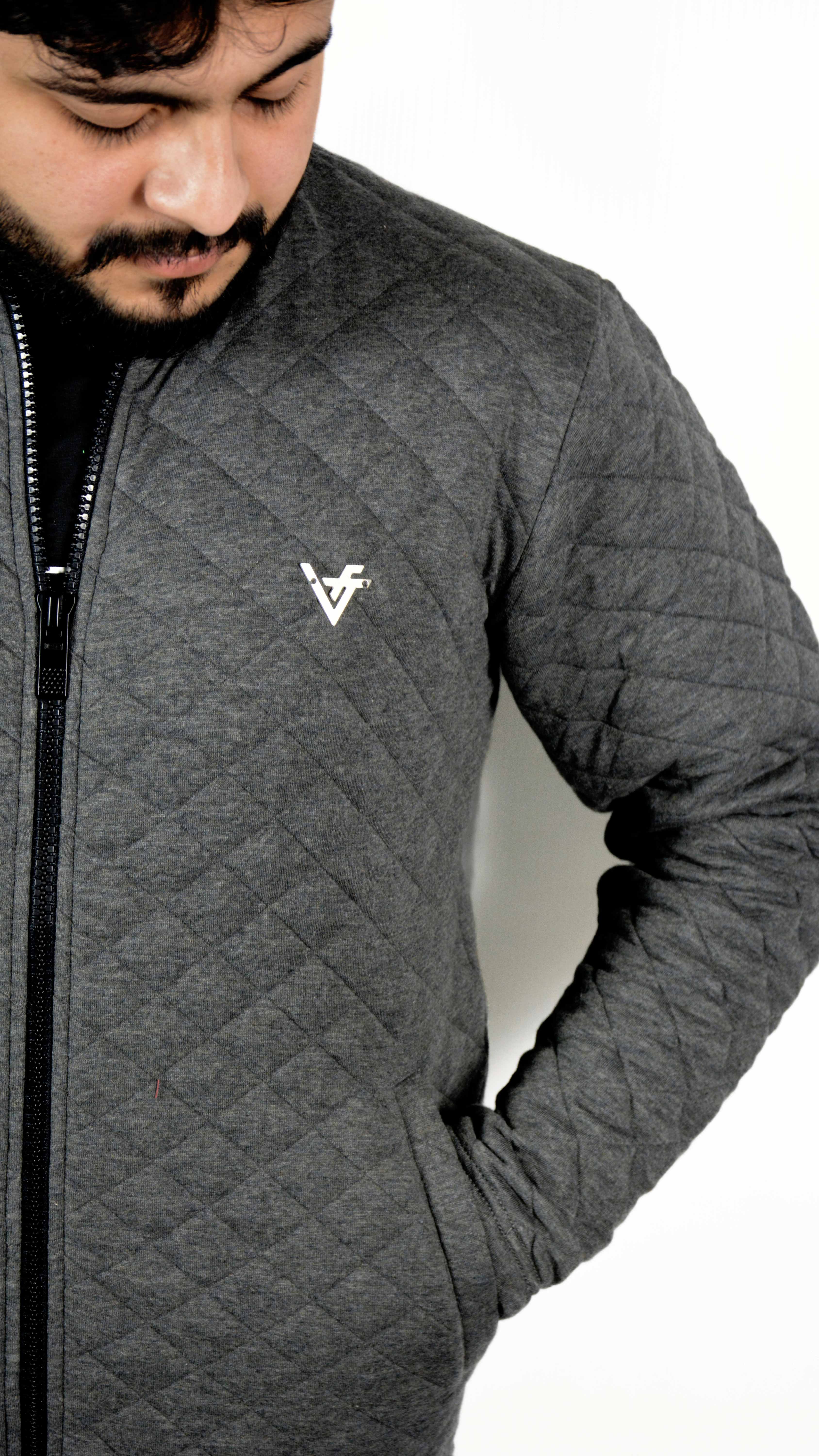 Arctic Grey Quilted Jacket
