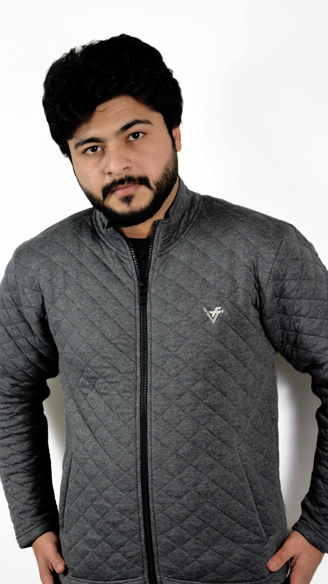 Arctic Grey Quilted Jacket