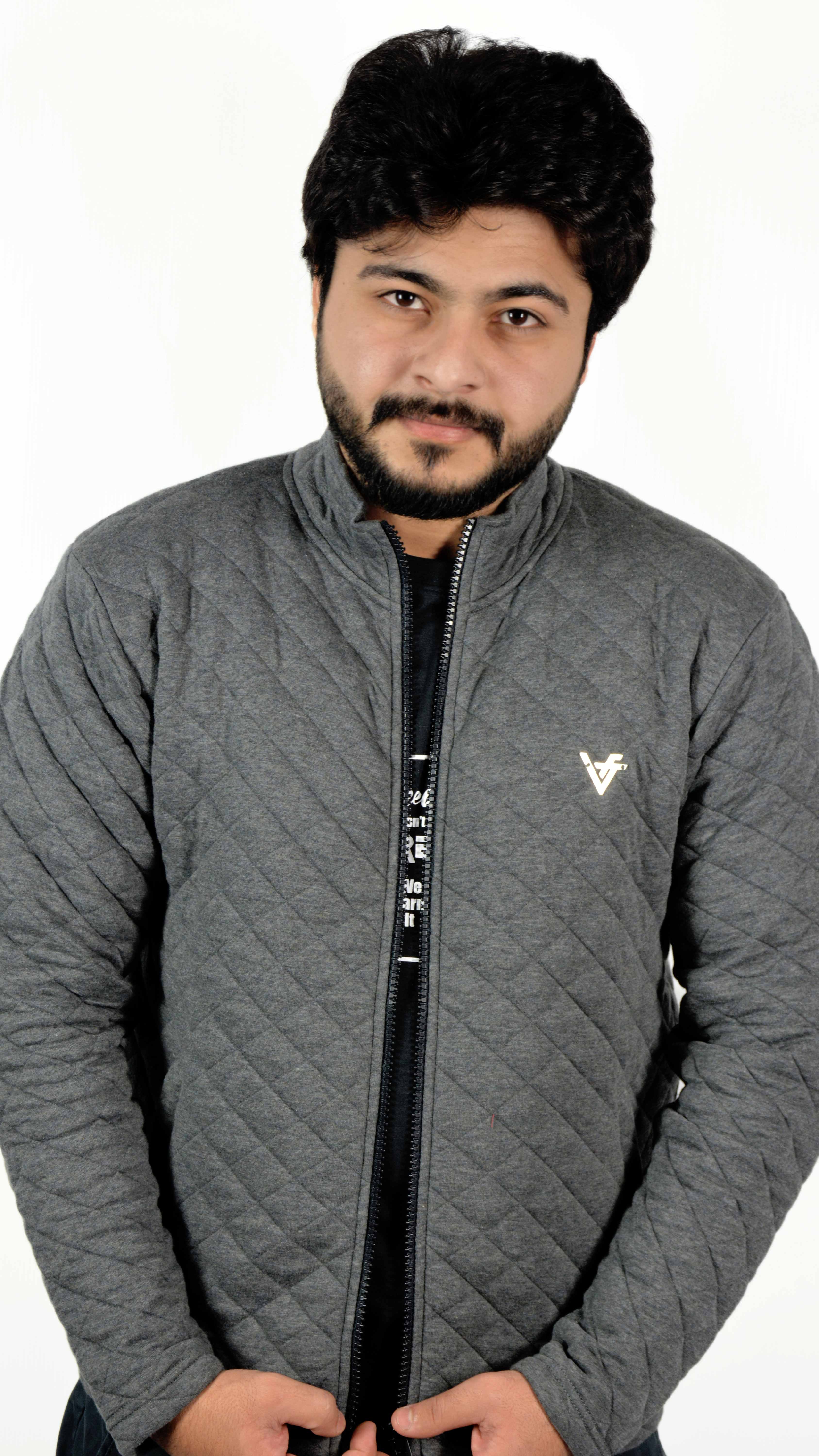 Arctic Grey Quilted Jacket