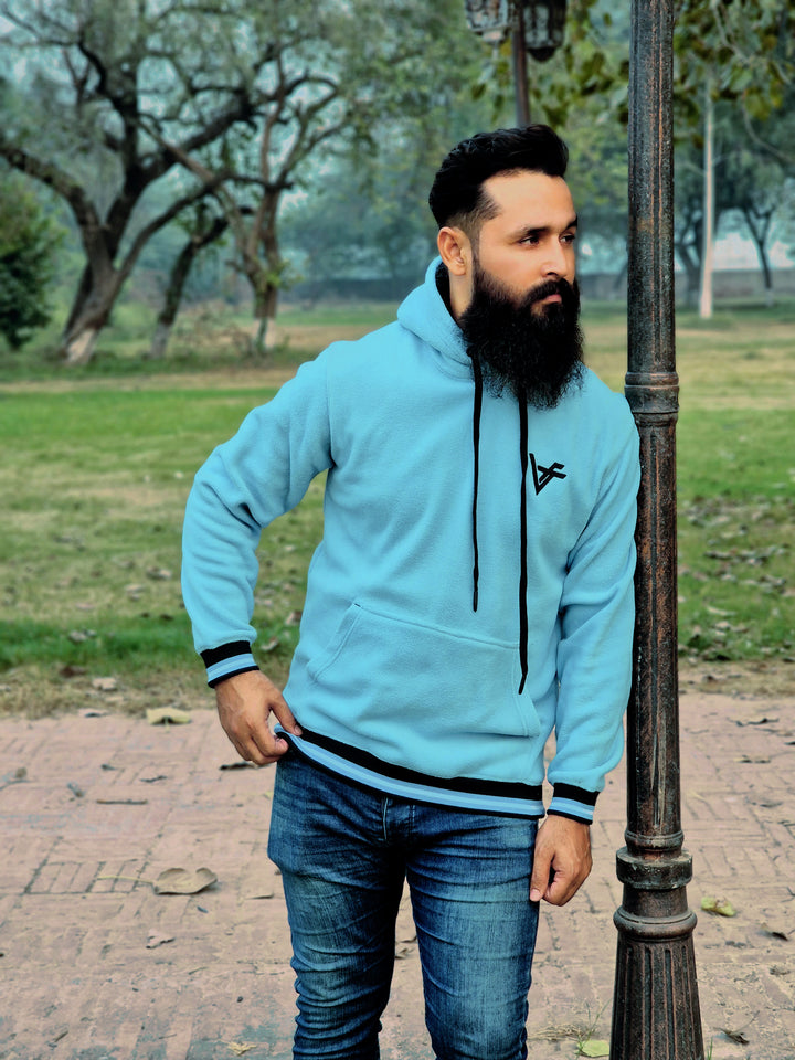 Premium Men’s Classic Sky Blue Hoodie