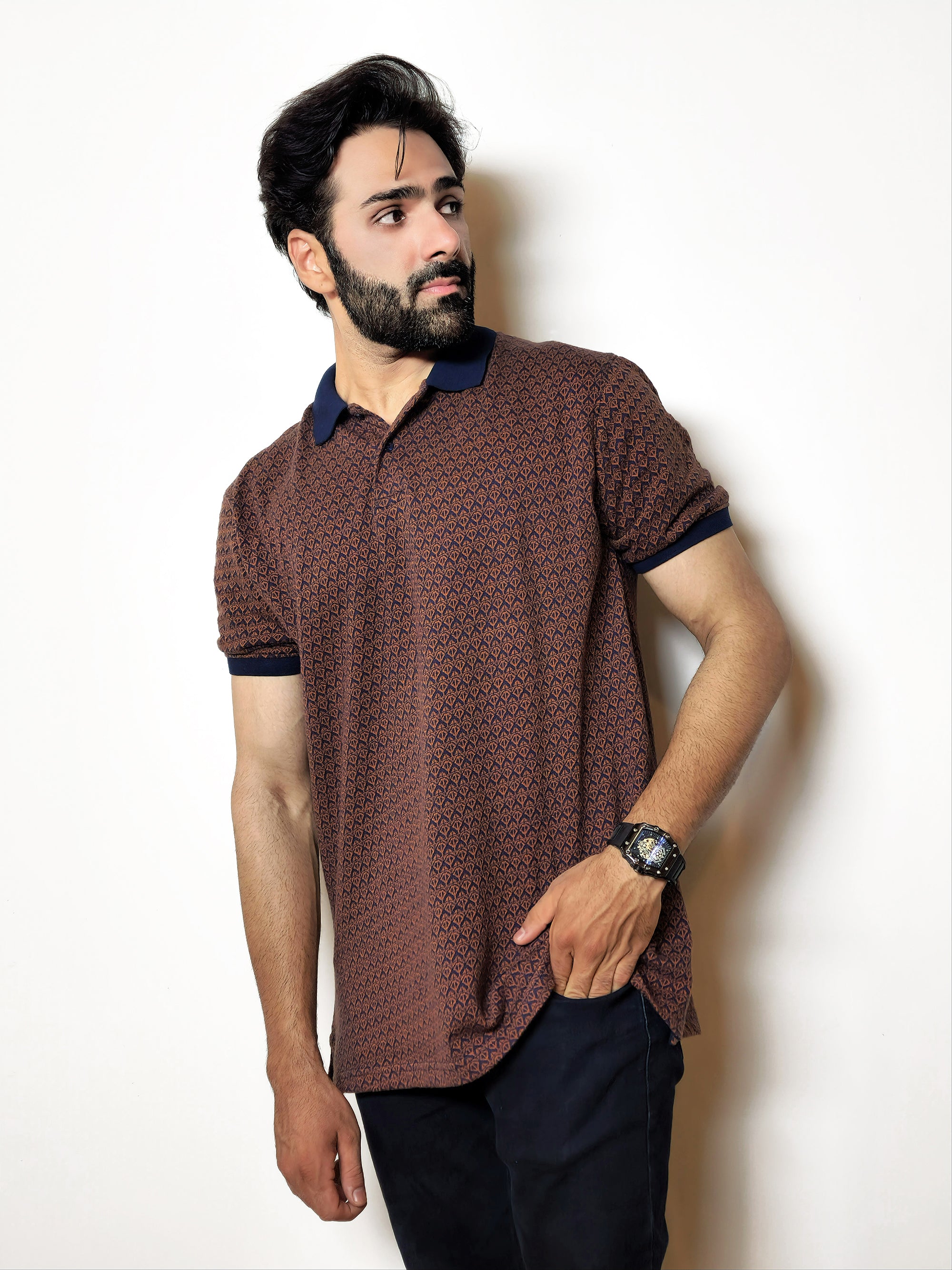 The Prestige Jacquard Polo – Summer Comfort Fit