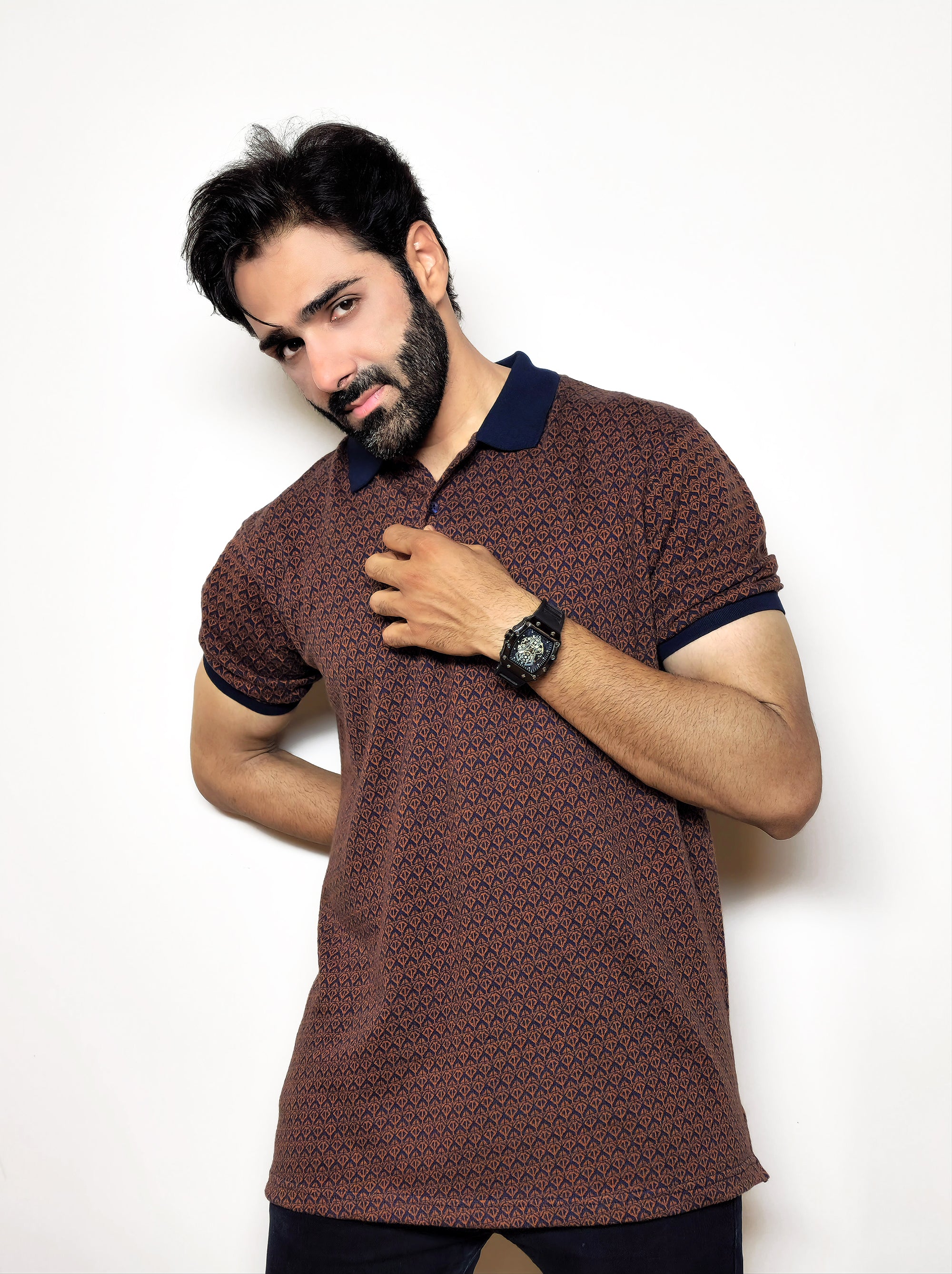The Prestige Jacquard Polo – Summer Comfort Fit