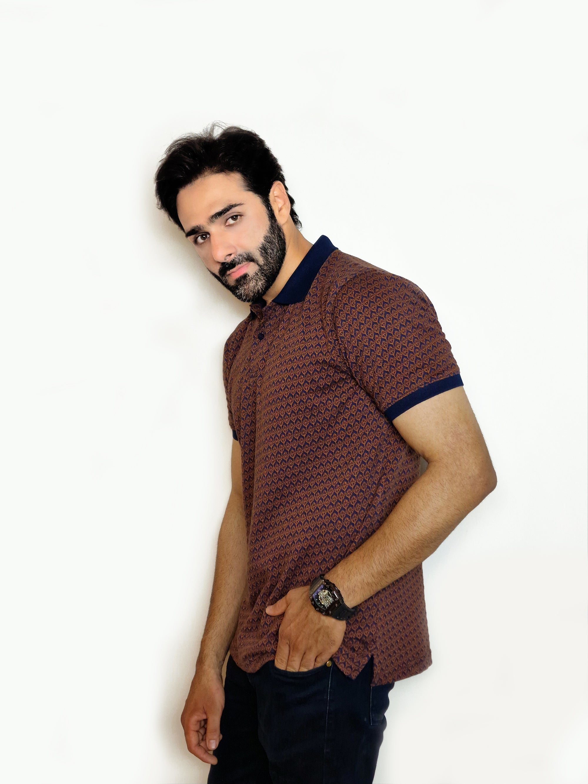 The Prestige Jacquard Polo – Summer Comfort Fit