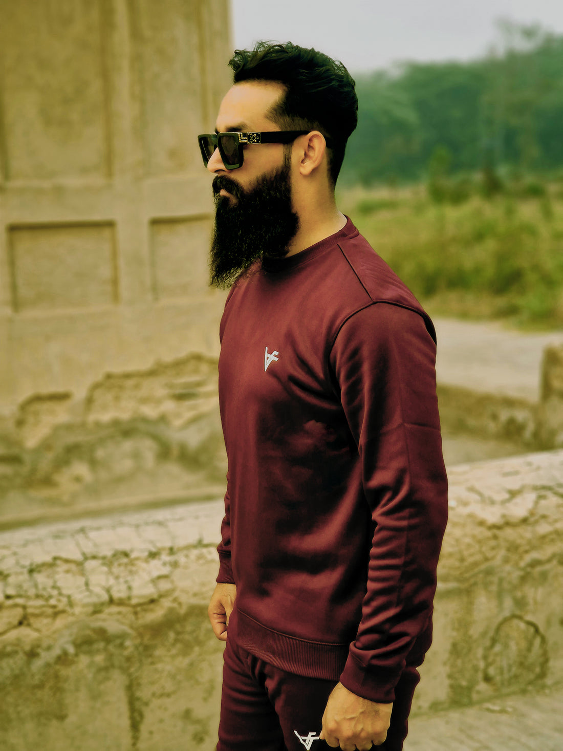 Maroon Red TrackSuit by Vogue Fashions