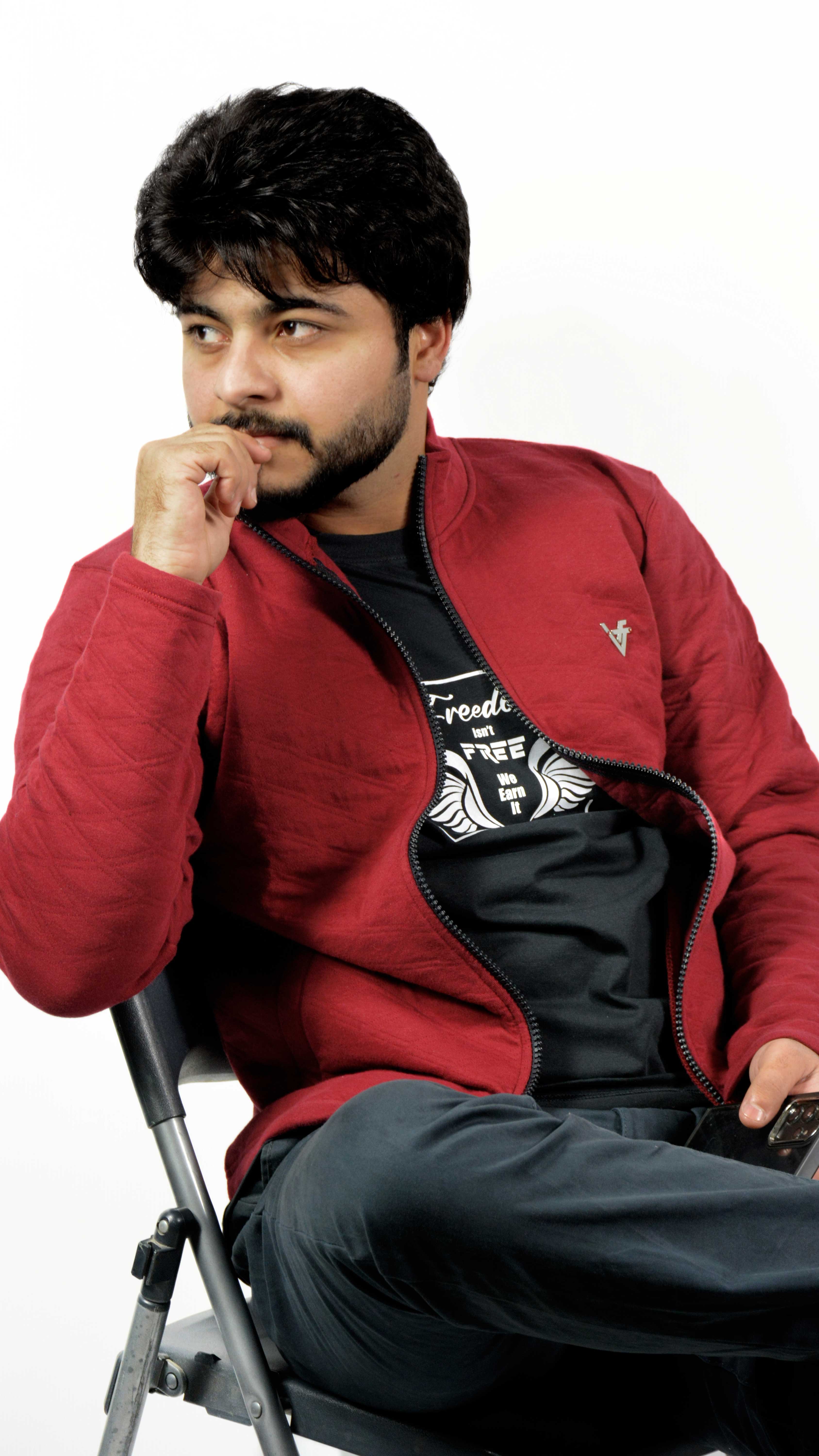 Arctic Maroon Quilted Jacket