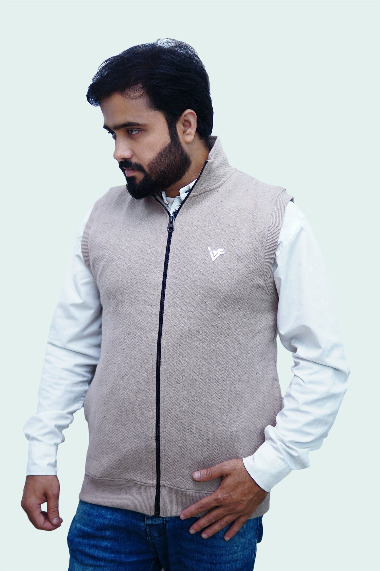 BronzeDune Quilted Sleeveless Jacket