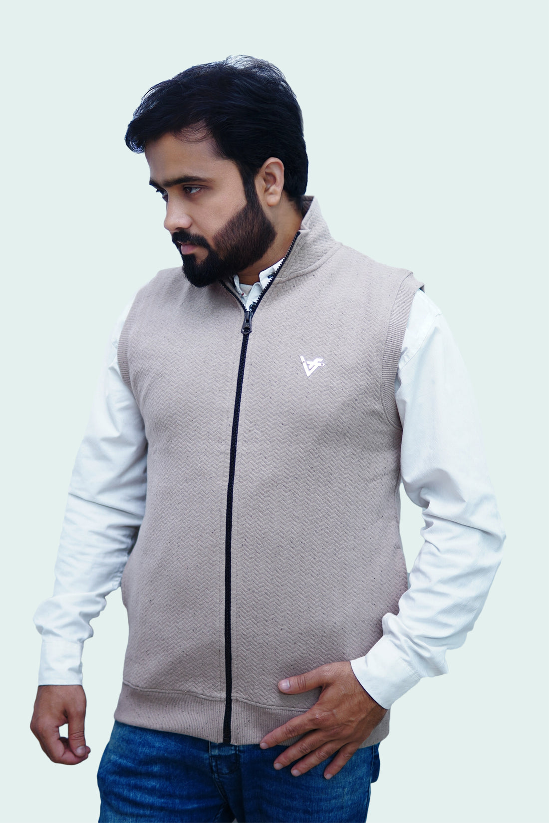 BronzeDune Quilted Sleeveless Jacket