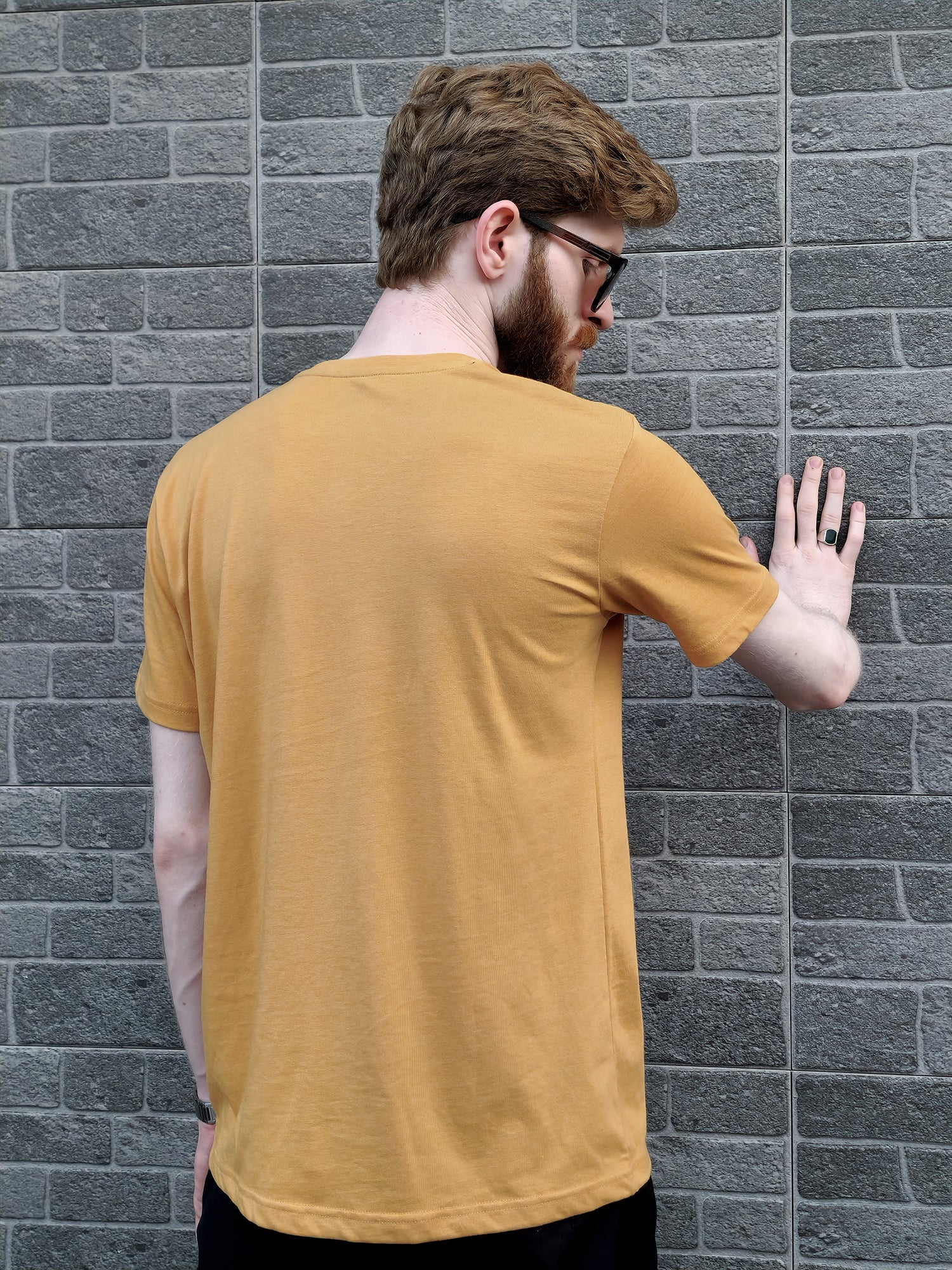 The Mellow Mustard V - Cotton V-Neck