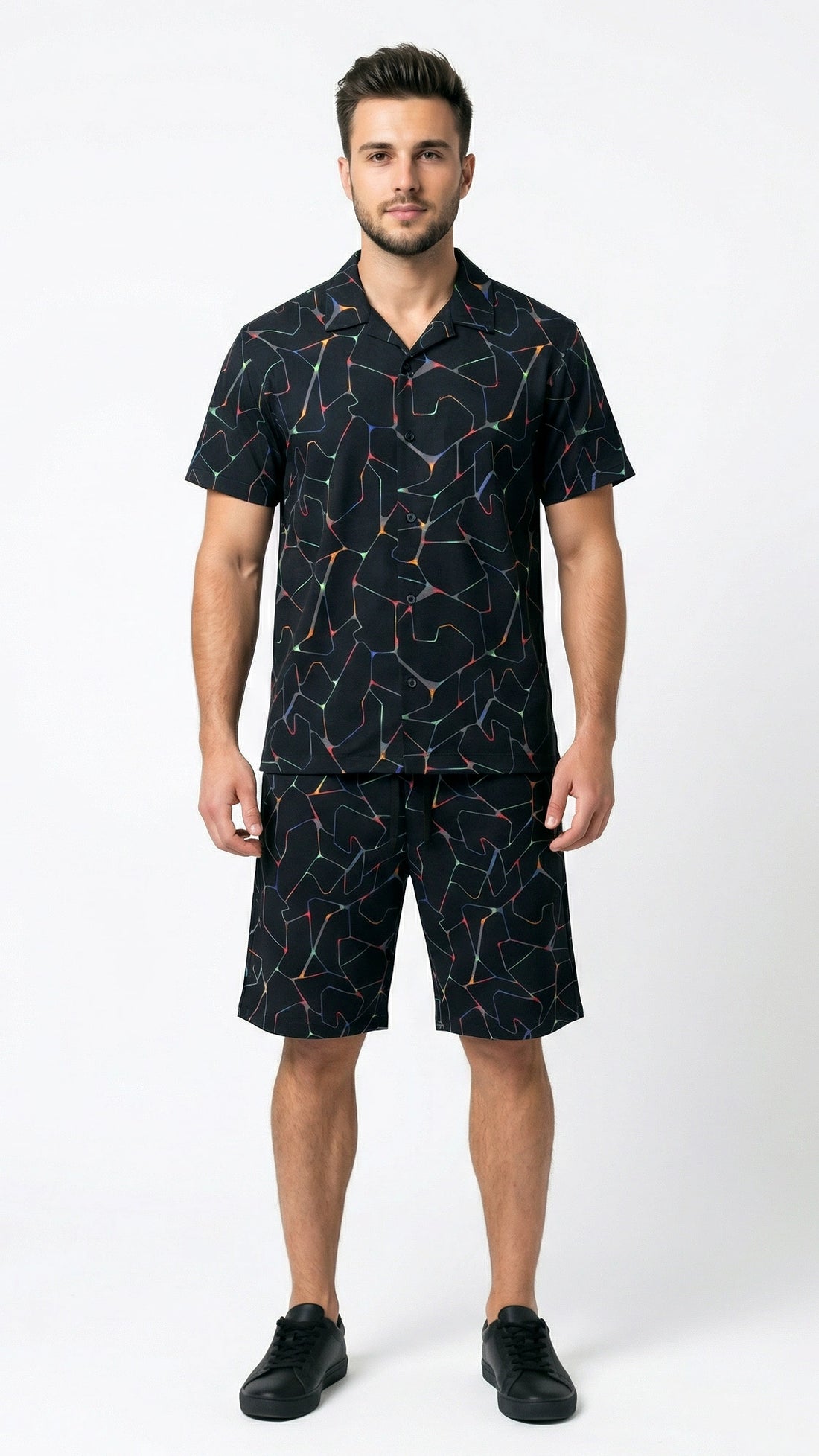 Neon Rush Active Shorts Set