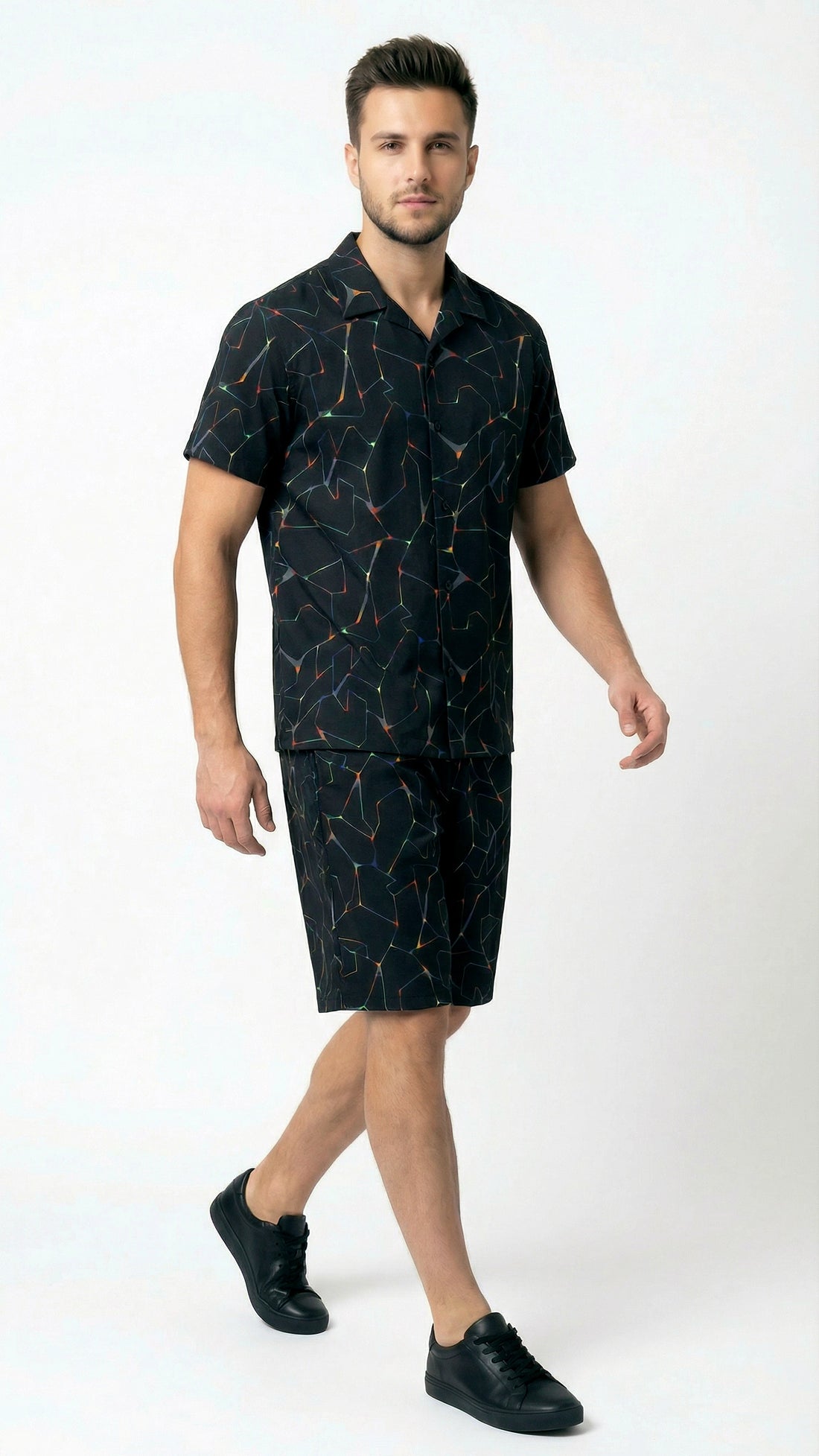 Neon Rush Active Shorts Set