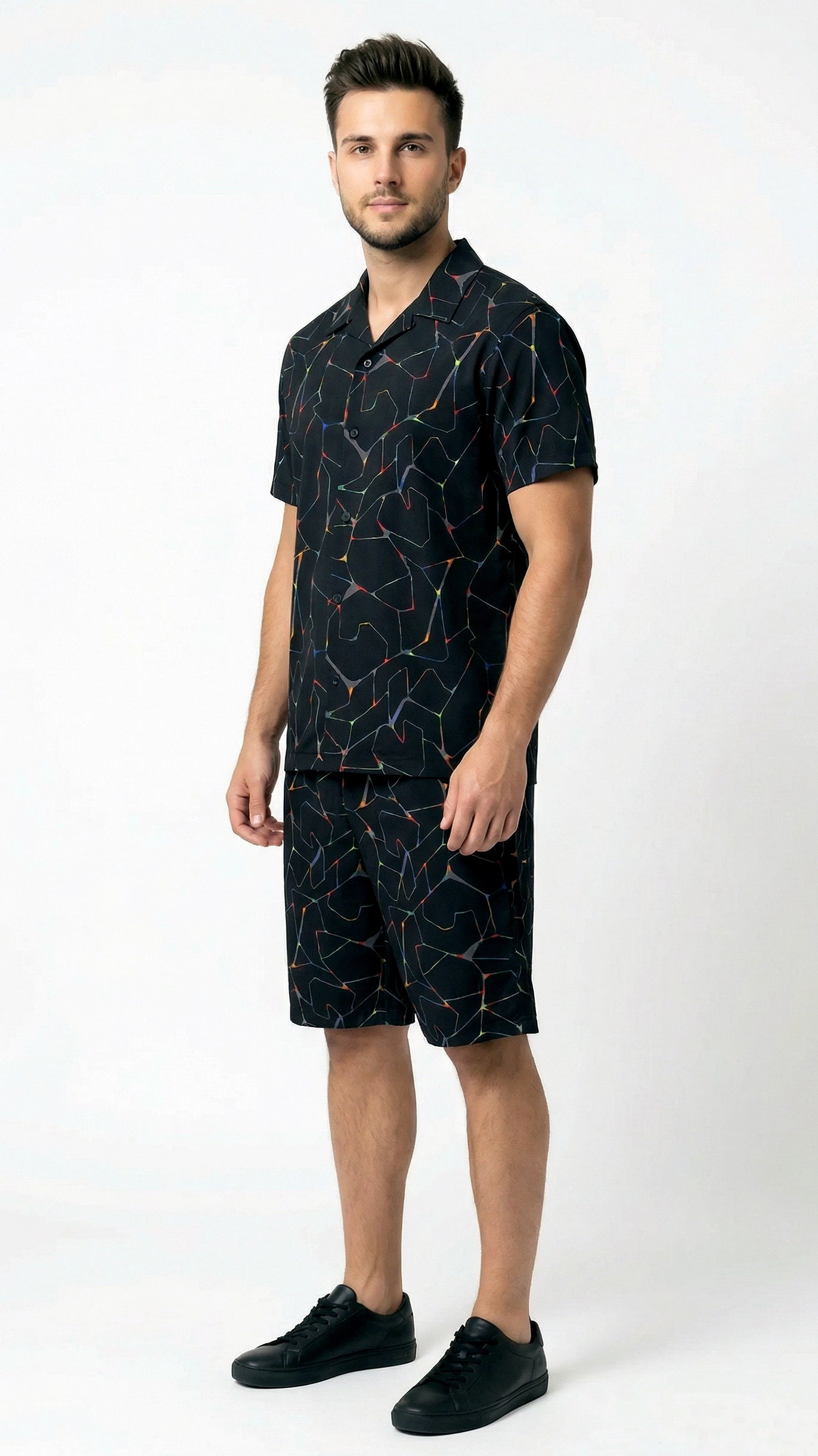 Neon Rush Active Shorts Set