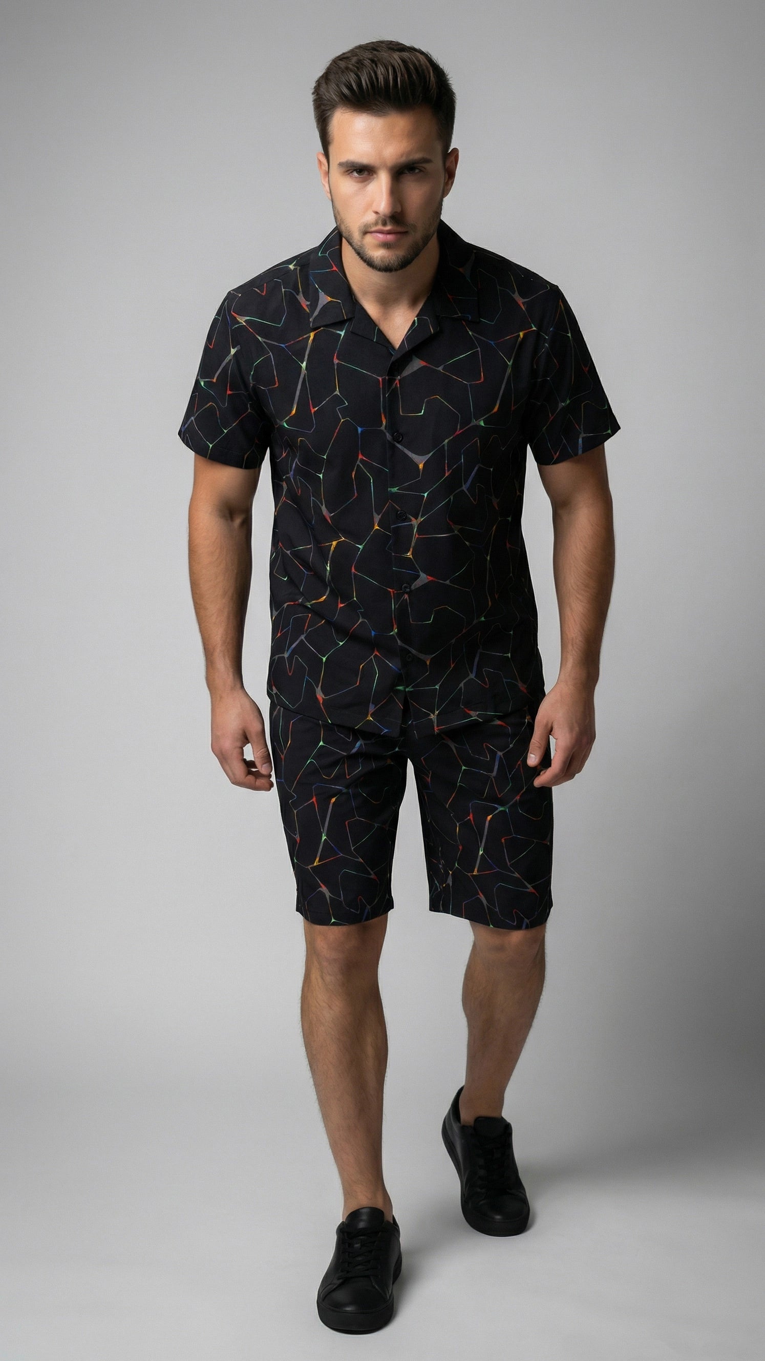 Neon Rush Active Shorts Set