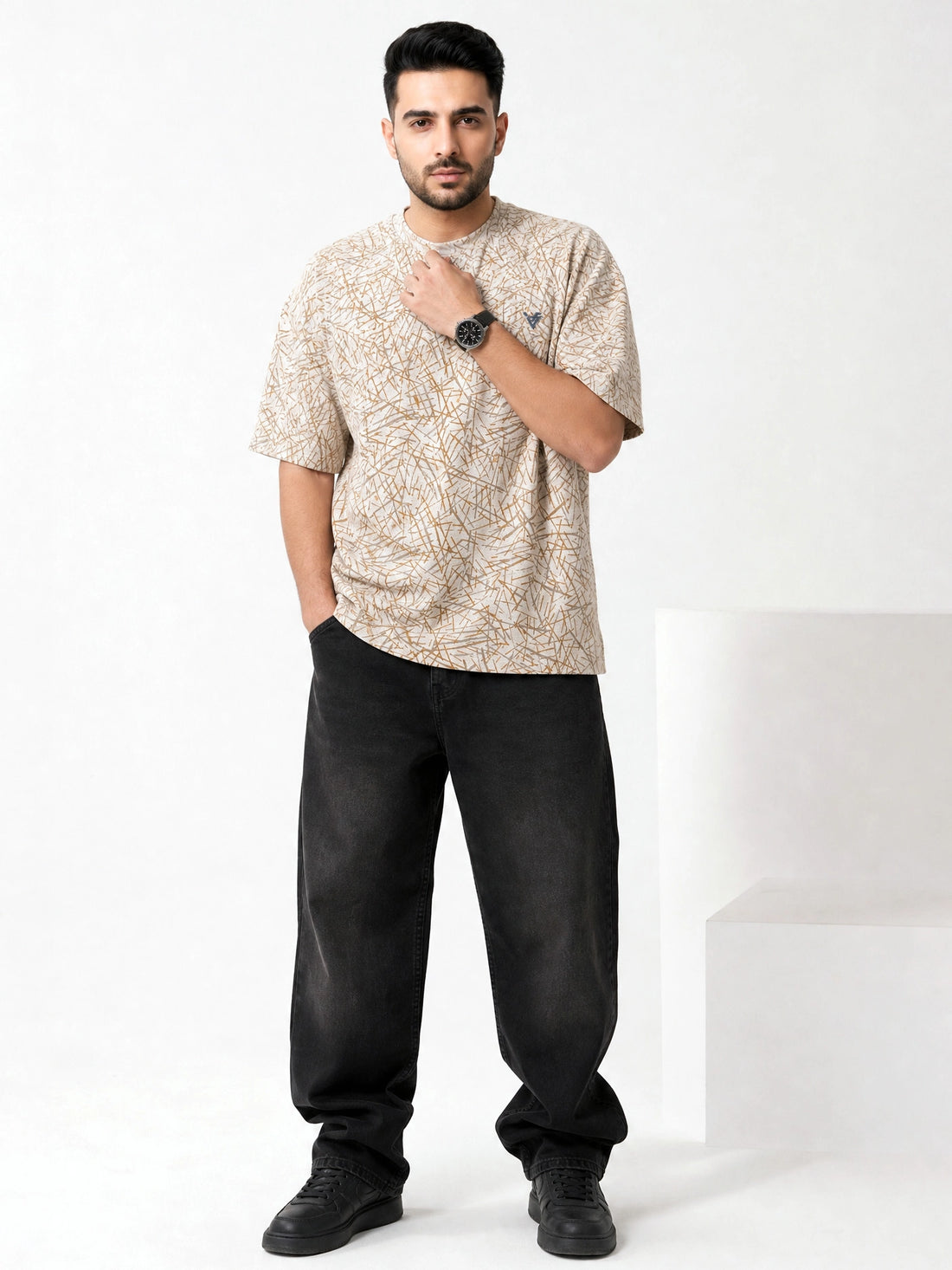 Printed Dropshoulders T Shirts