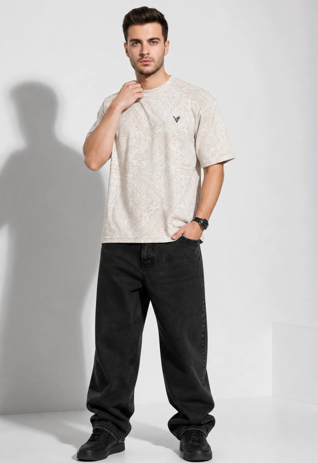 Printed Dropshoulders T Shirts