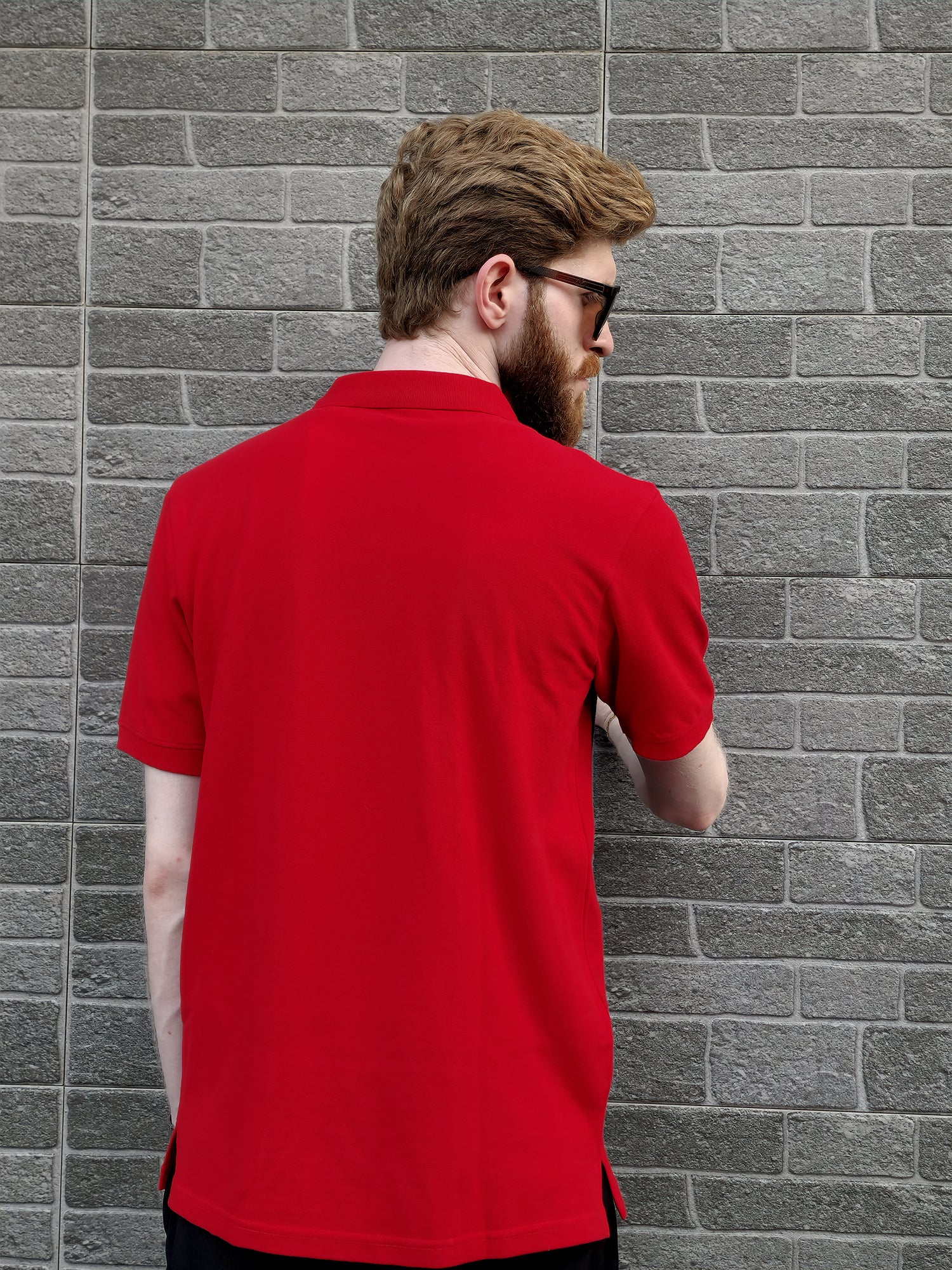 The Crimson Dual Polo - Black Panel Fusion