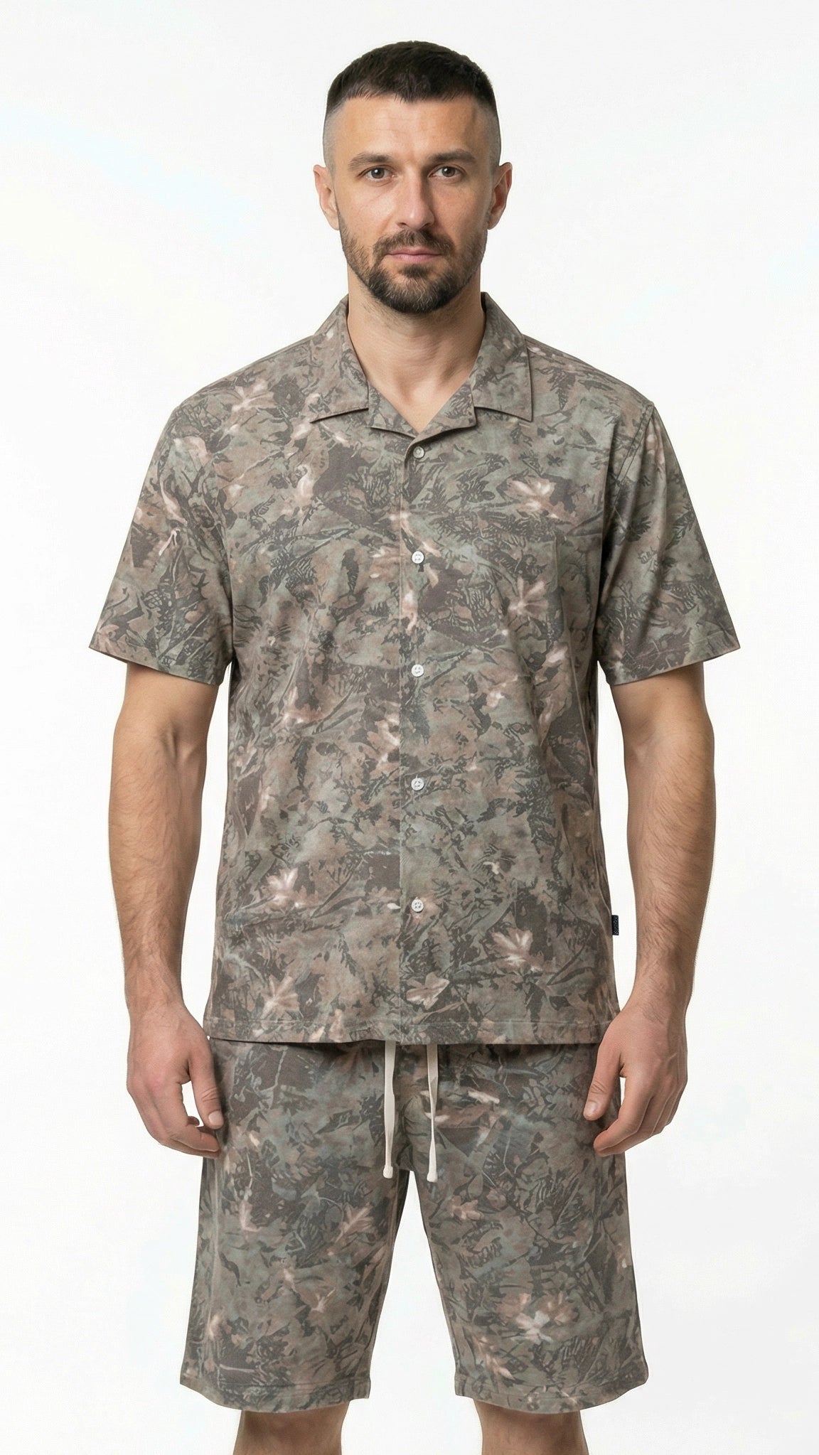 Urban Forest Cotton Shorts Set