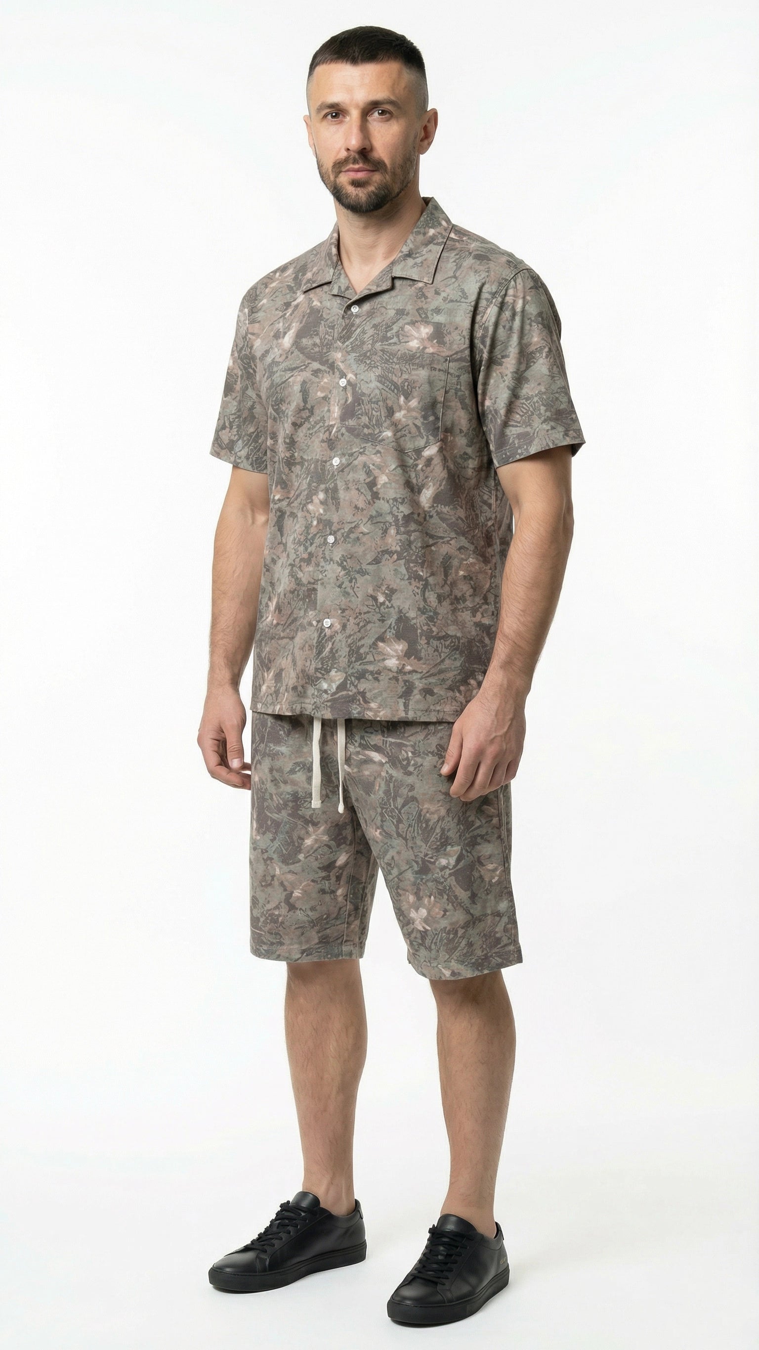 Urban Forest Cotton Shorts Set