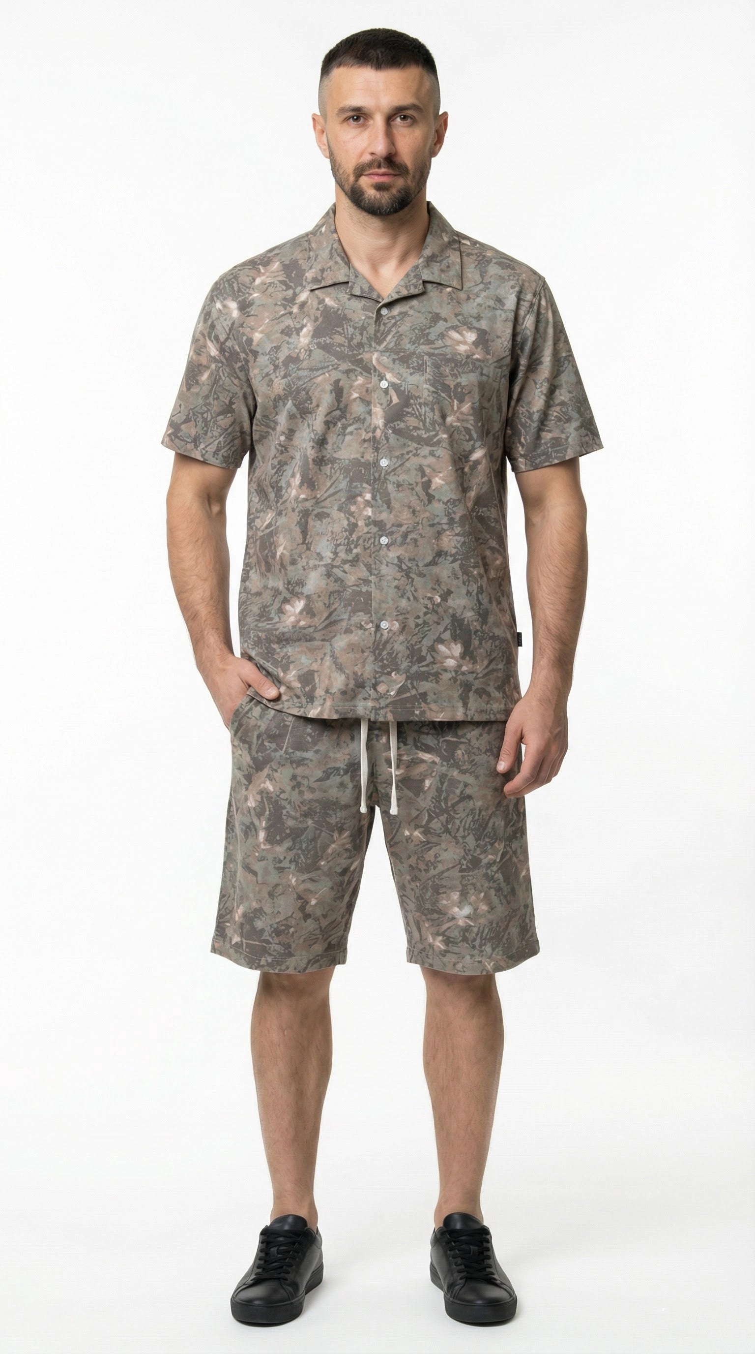 Urban Forest Cotton Shorts Set