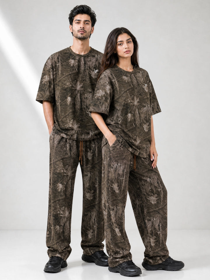 Unisex Forest Printed Baggy Fit Tracksuit