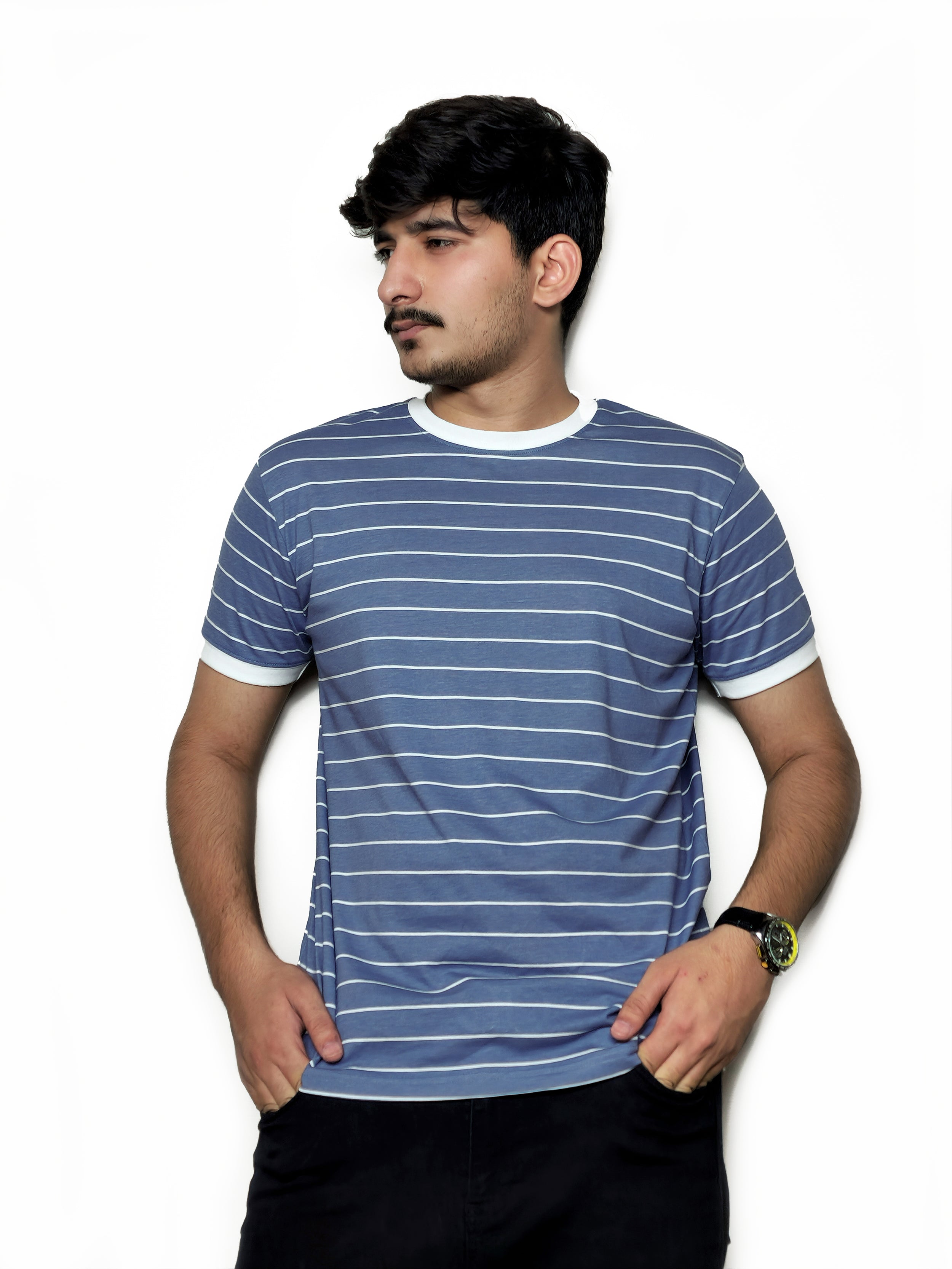 The Cloudline Tee – White Rib Edition