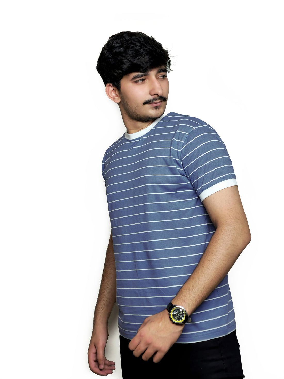The Cloudline Tee – White Rib Edition