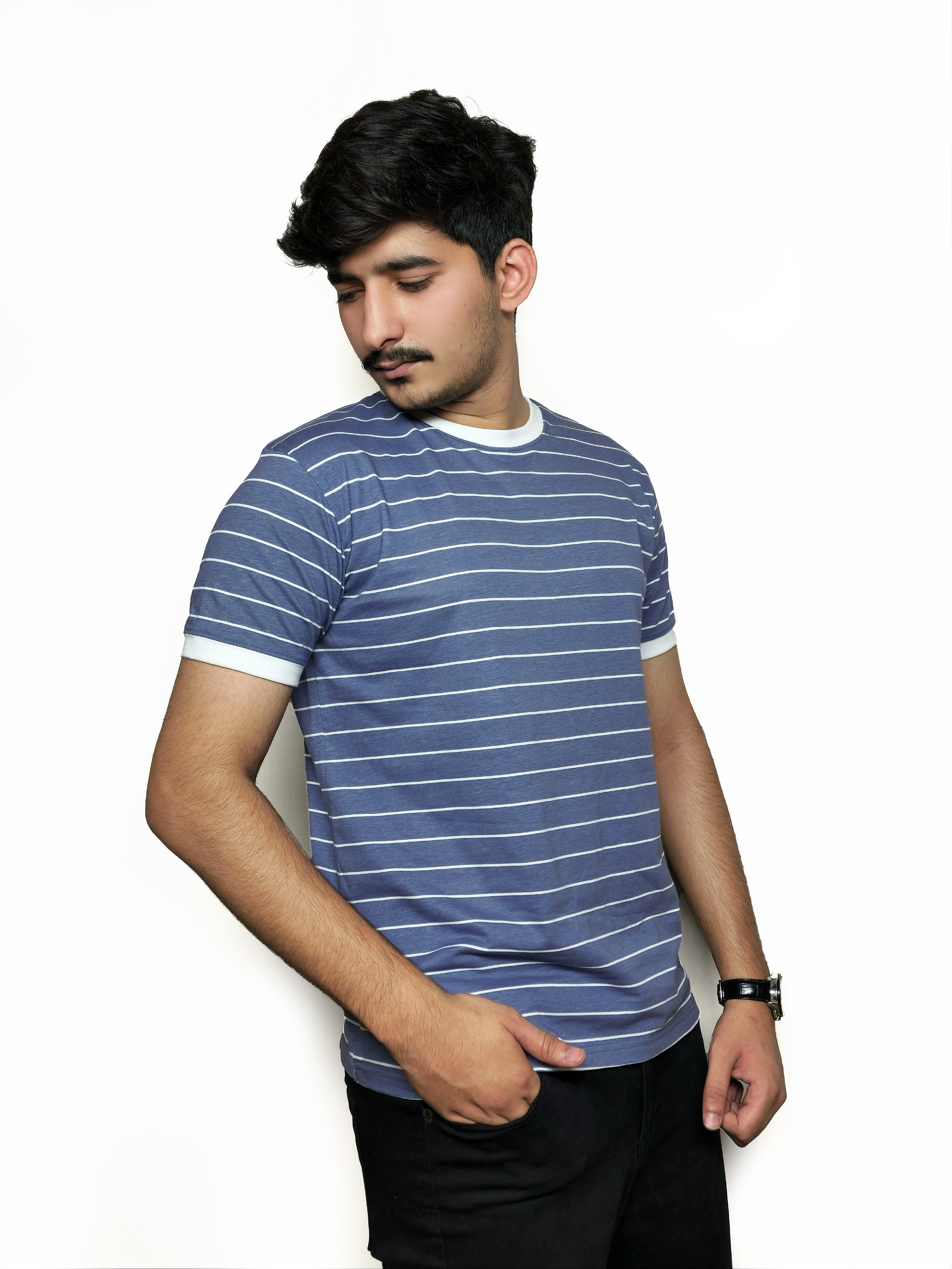 The Cloudline Tee – White Rib Edition