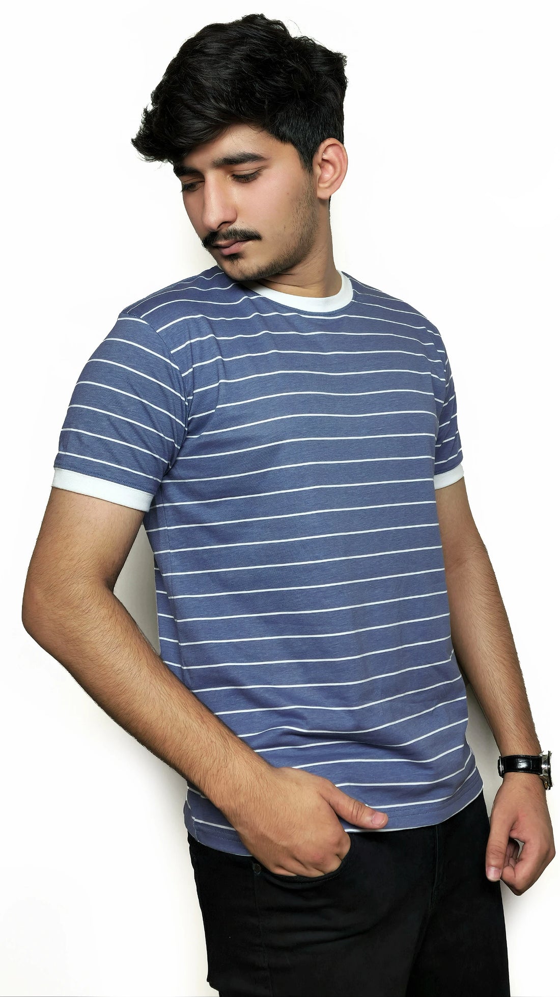 The Cloudline Tee – White Rib Edition