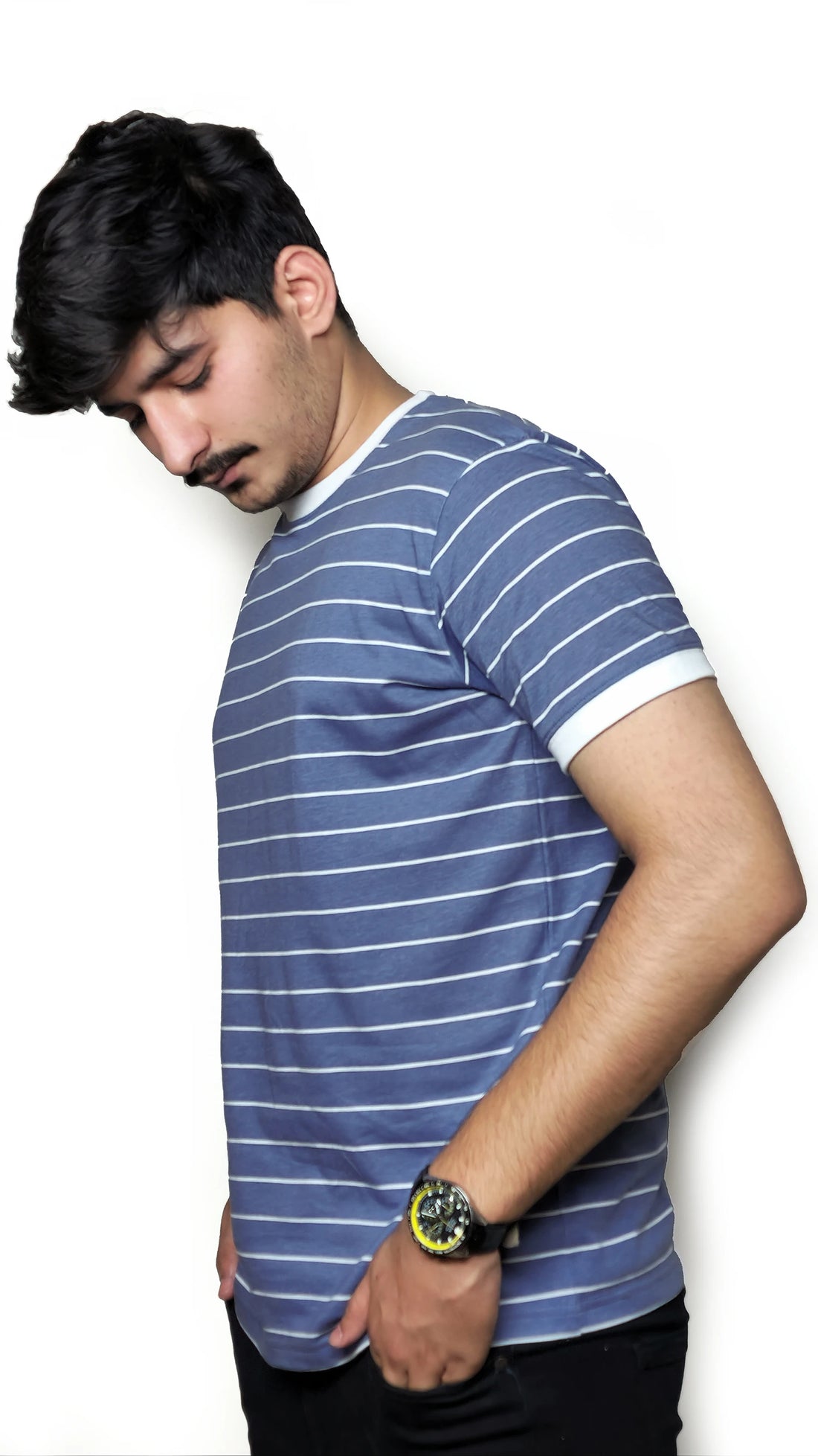 The Cloudline Tee – White Rib Edition