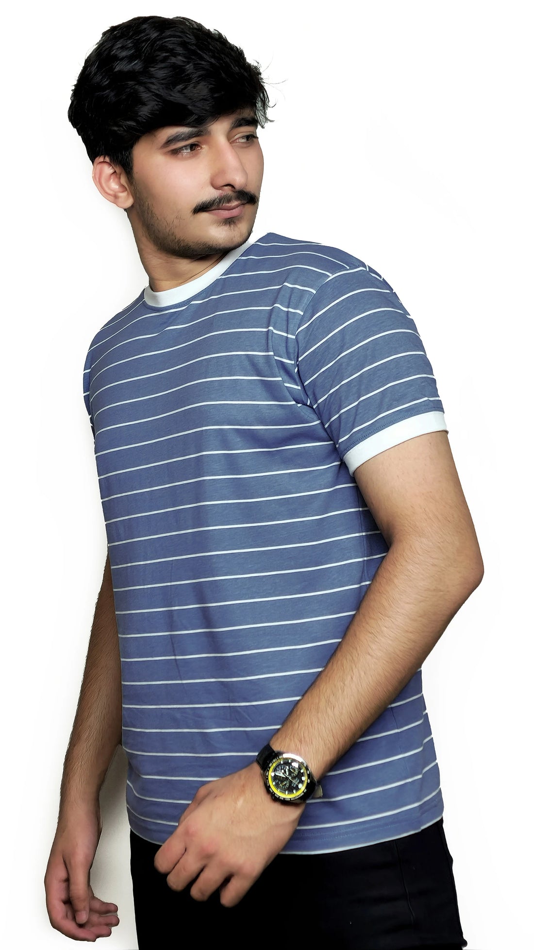 The Cloudline Tee – White Rib Edition