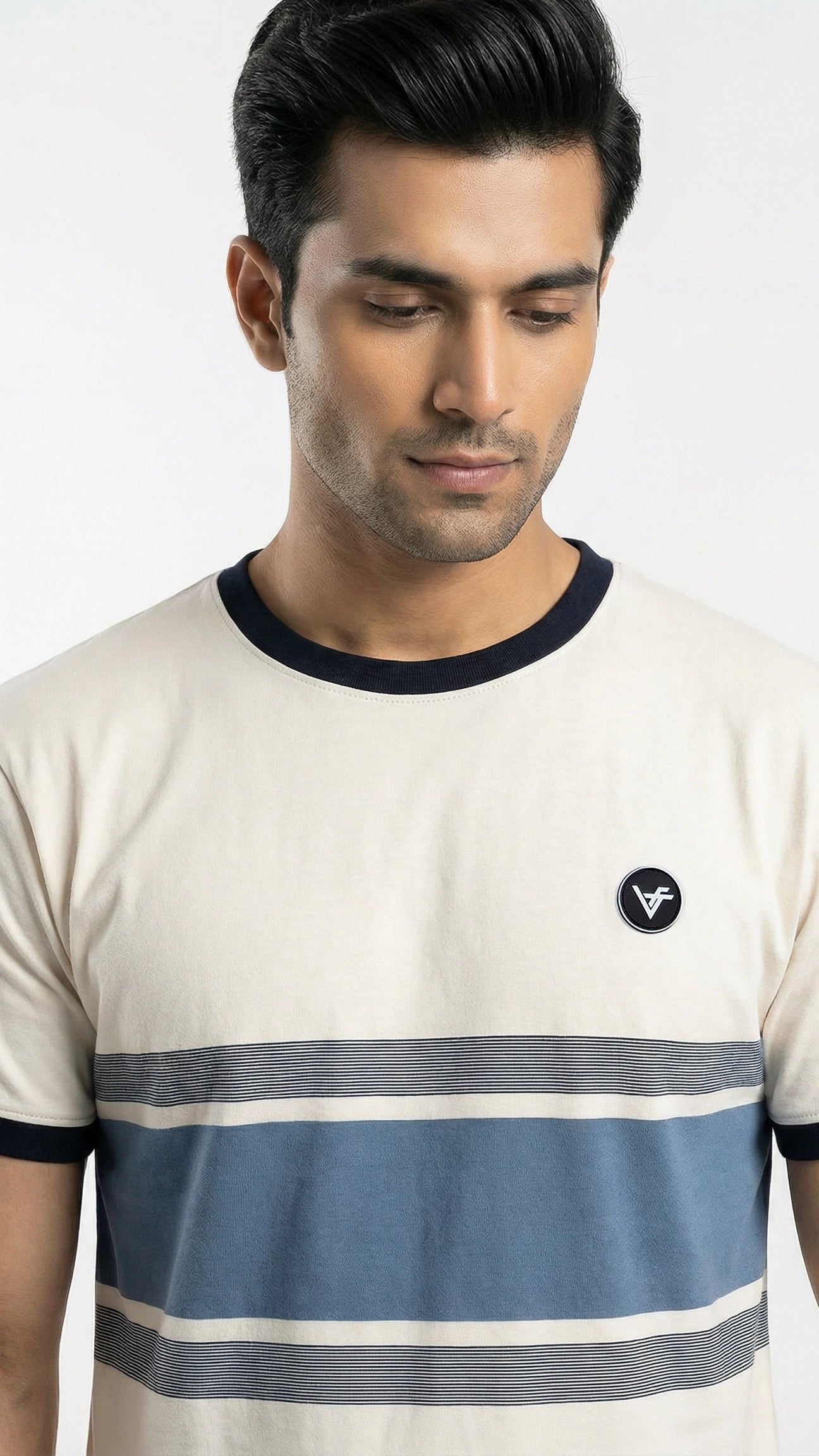 The Deepline Tee - Bold Blue Band