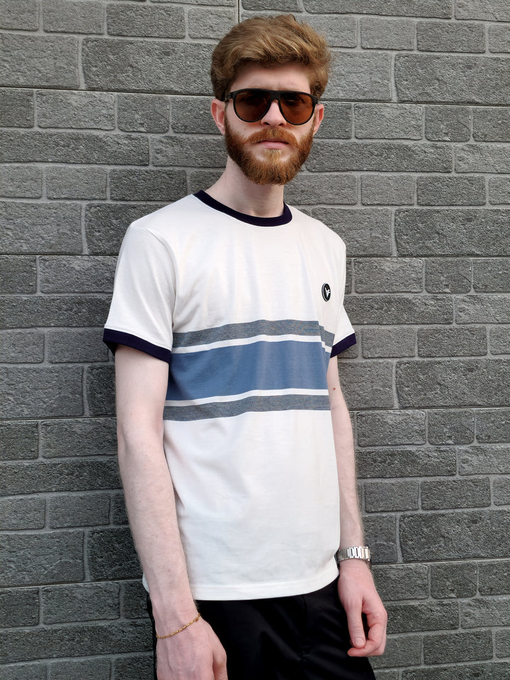 The Deepline Tee - Bold Blue Band