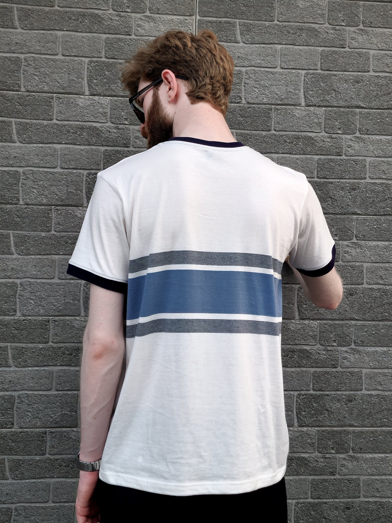 The Deepline Tee - Bold Blue Band