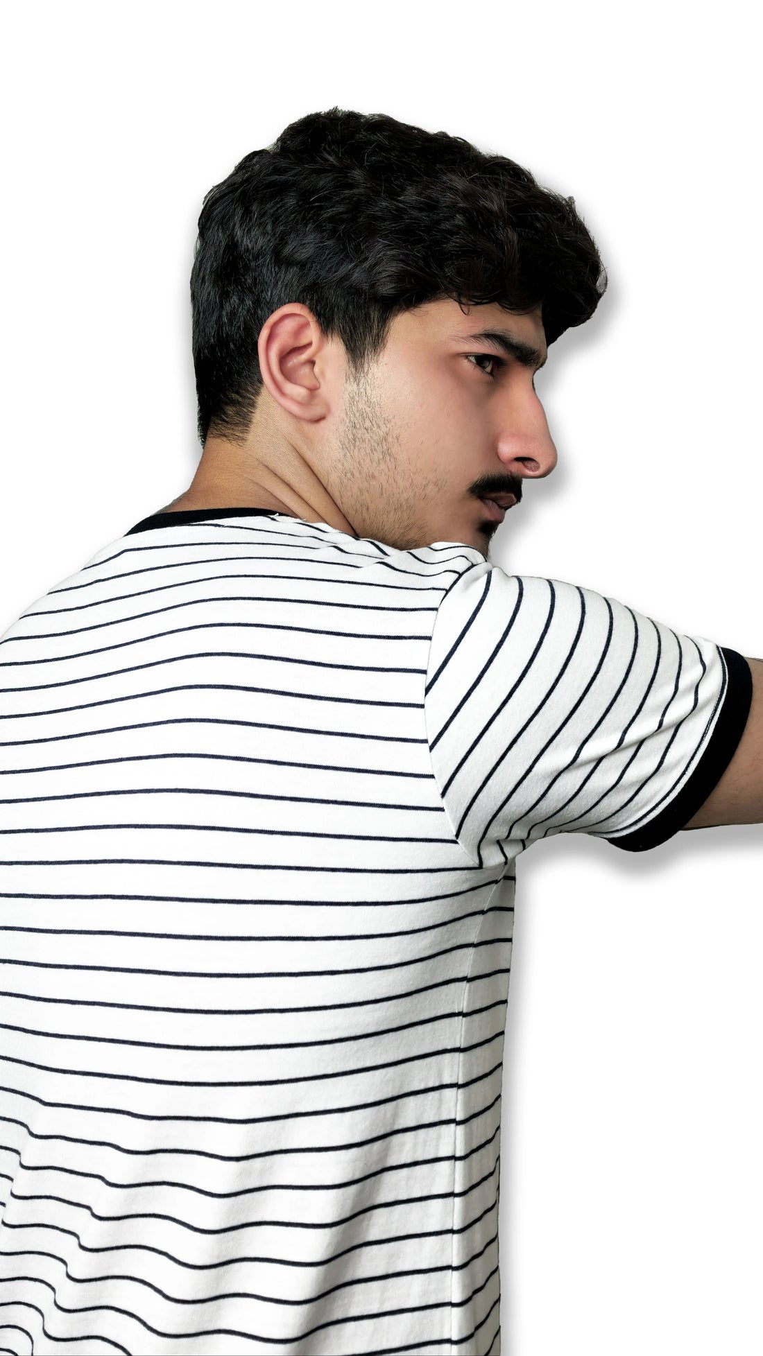 The Monochrome Line Tee – Noir Rib Edition