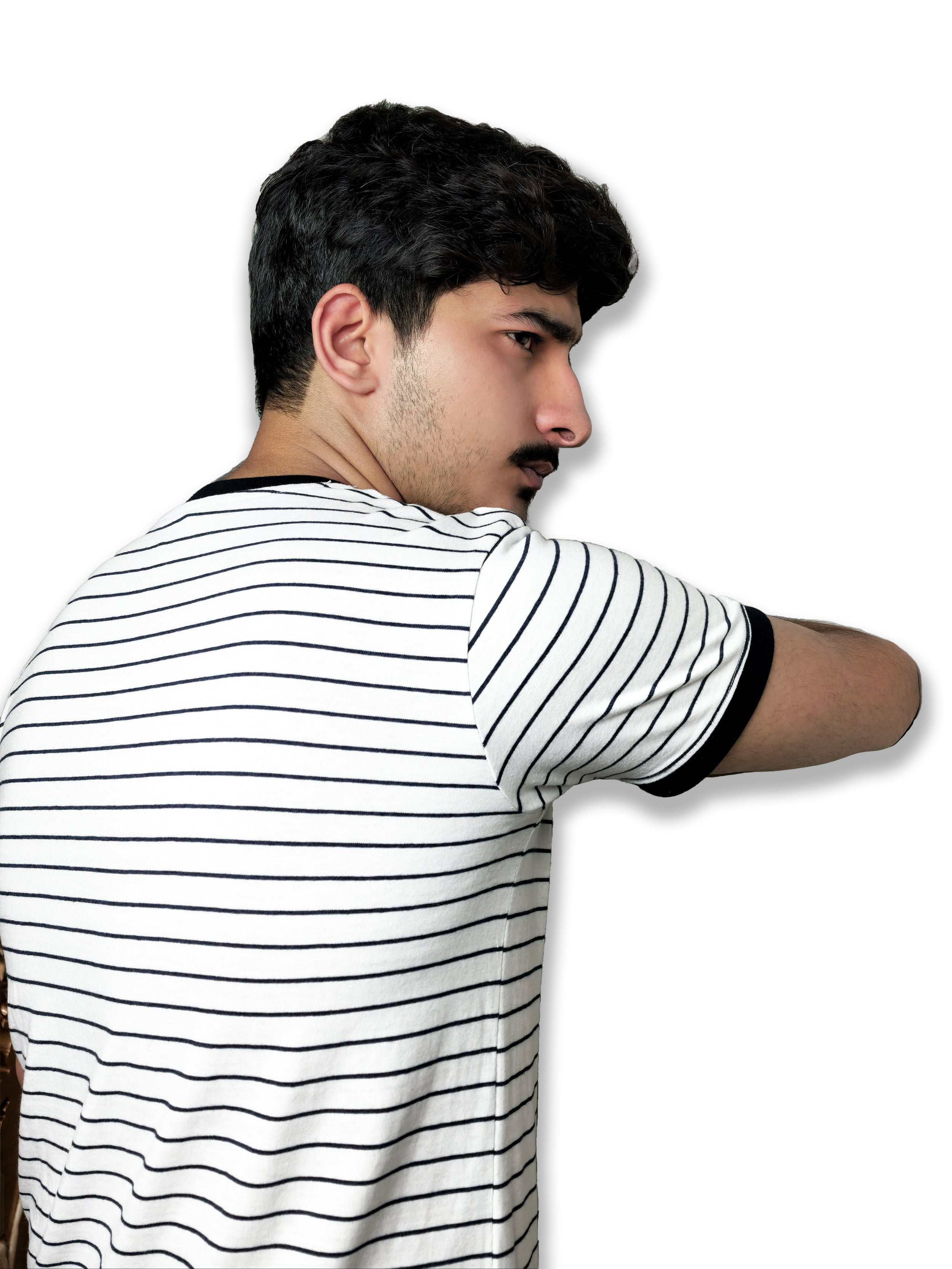 The Monochrome Line Tee – Noir Rib Edition