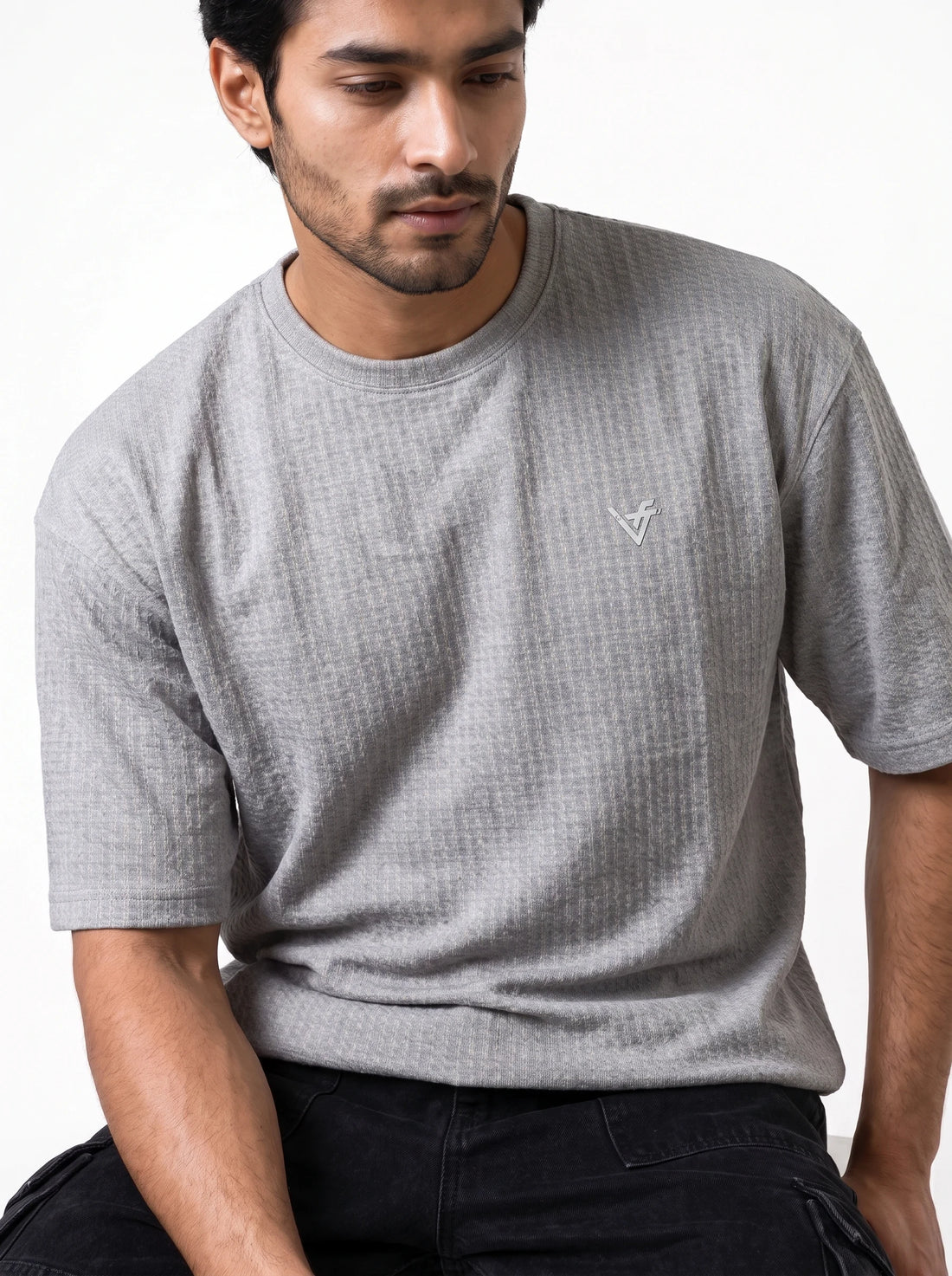 Beggy Fit Premium Textured T-Shirt