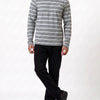 Long Sleeve Cotton Stripe Regular Fit T Shirt