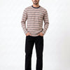 Long Sleeve Cotton Stripe Regular Fit T Shirt